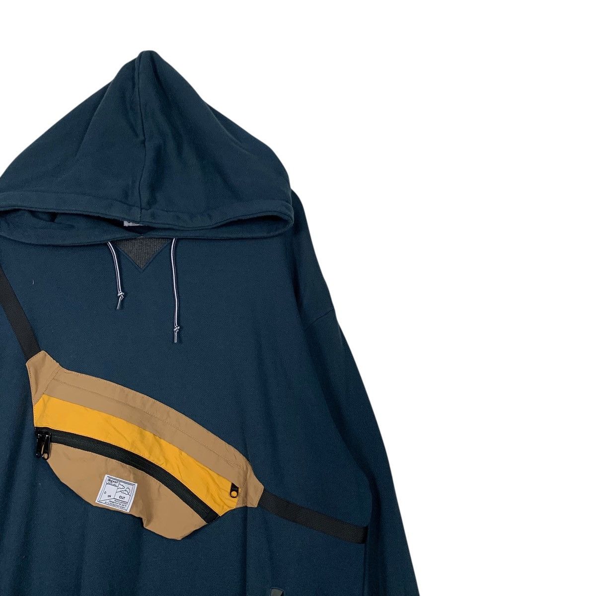 GRN GRN Tokyo Crossbody Bag Pullover Hoodie Sweatshirt #2051-C89 Size US XL / EU 56 / 4 - 4 Thumbnail