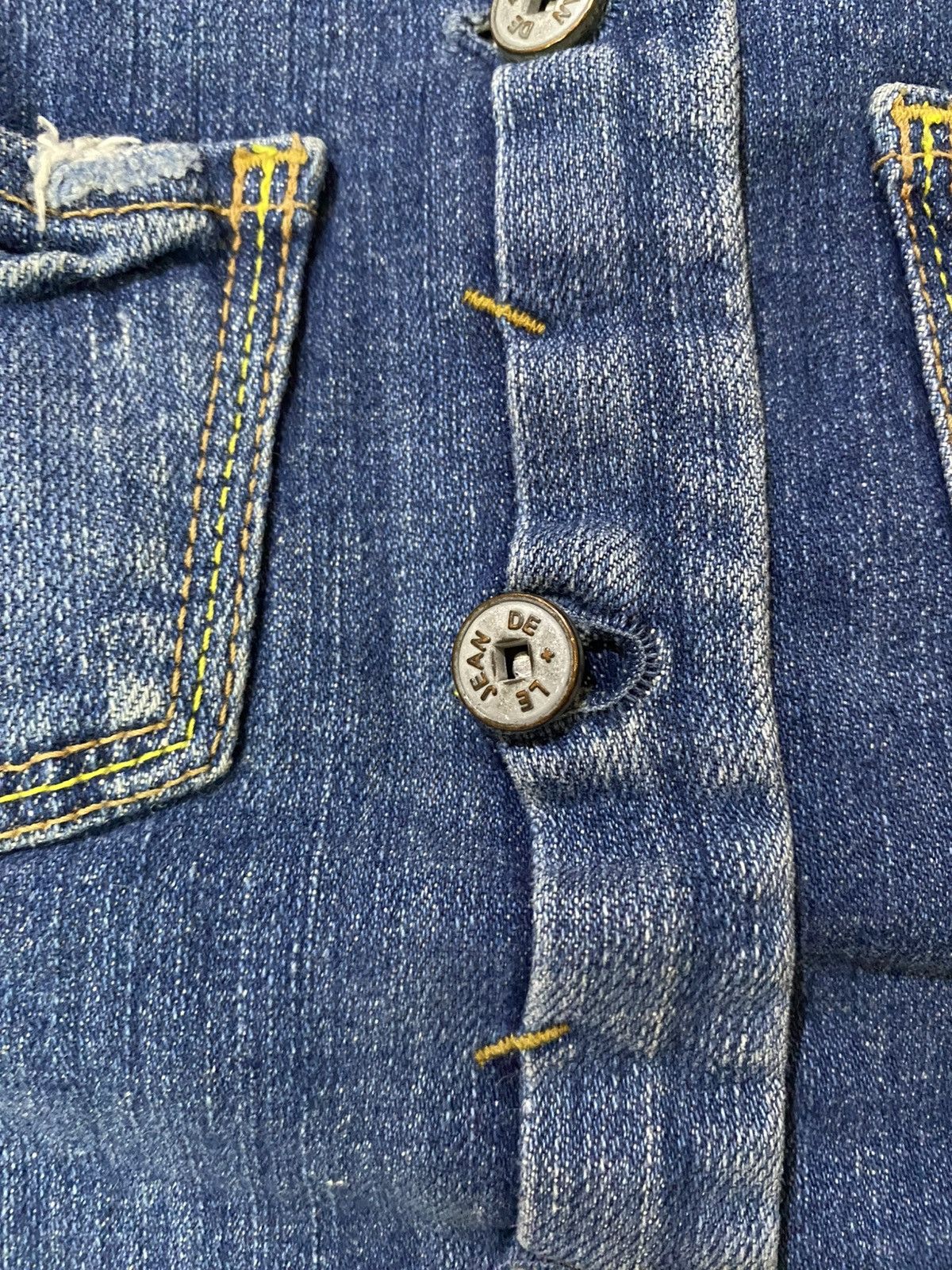 Marithe + Francois Girbaud Vintage Marithe Francois Girbaud Bikers Denim Jacket Women Size S / US 4 / IT 40 - 6 Thumbnail