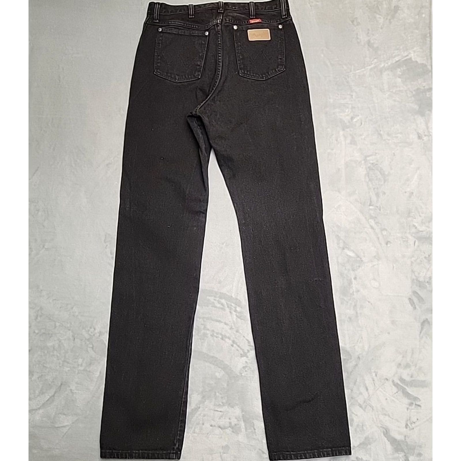 Wrangler VTG Wrangler Jeans Women 15x36 Tall Black High Rise USA 90s Made in USA Stacked Jeans Women 15 5-Pocket USA Western Vintage Mens, Womens, Girls Size 36" / US 14 / IT 50 - 5 Thumbnail