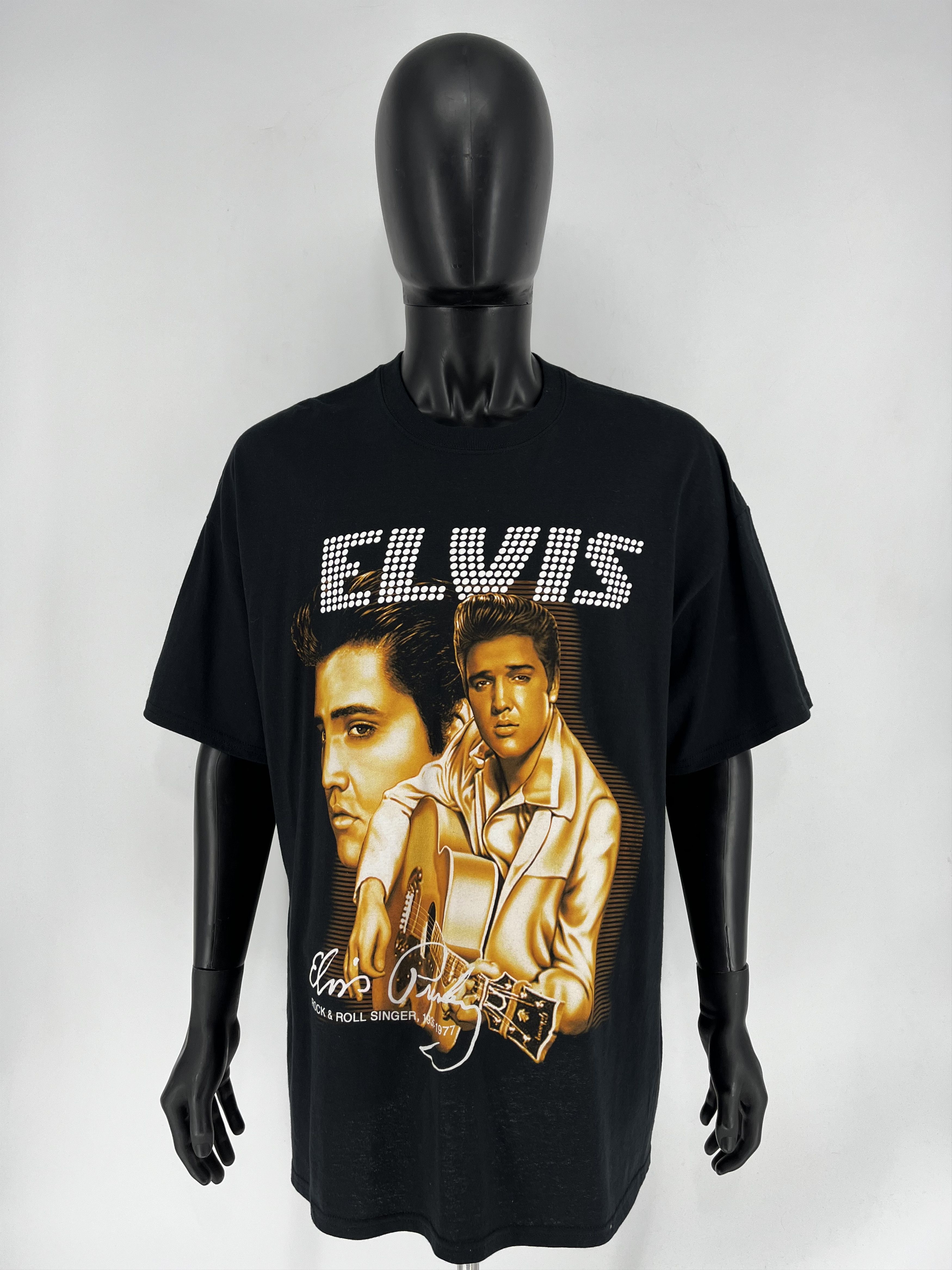 Band Tees × Vintage Vintage 90S Elvis Presley Tee Streetwear Fashion TOUR BAND Size US XXL / EU 58 / 5 - 2 Thumbnail