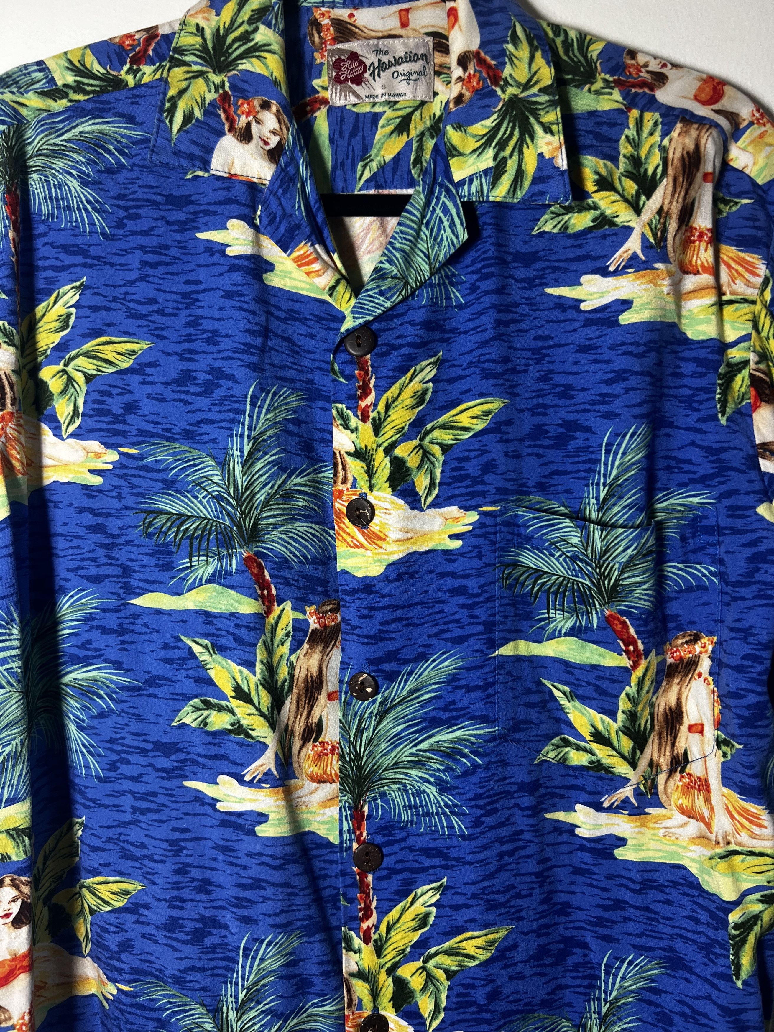 Vintage Vintage Hilo Hatties Hula Dancer Hawaiian Print Shirt Size US S / EU 44-46 / 1 - 2 Thumbnail