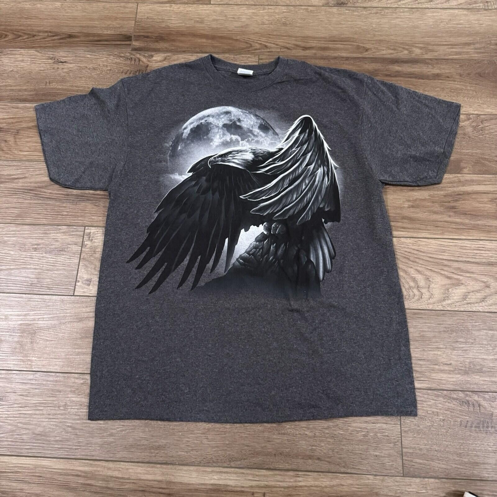 Delta Vintage Y2k Eagle & Moon Grey Nature Shirt Size US XL / EU 56 / 4 - 1 Thumbnail