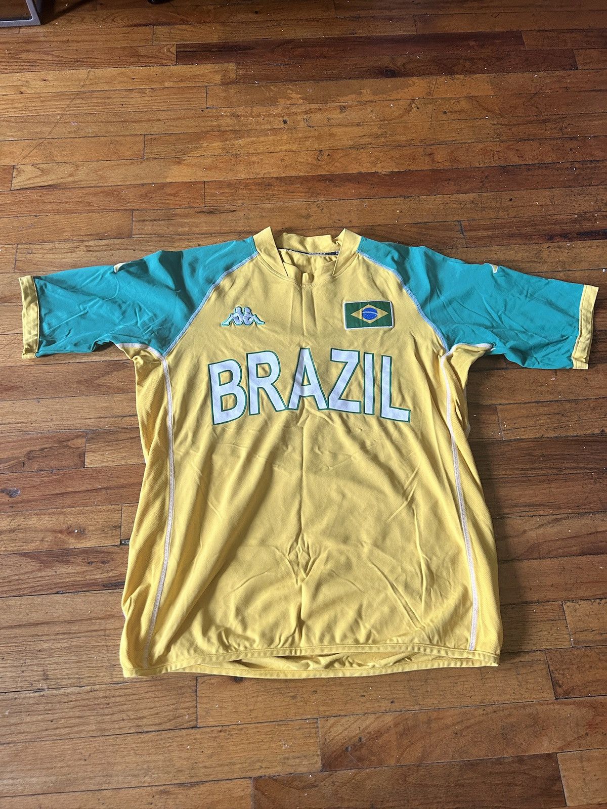 Kappa Kappa Brazil jersey Size US L / EU 52-54 / 3 - 1 Thumbnail
