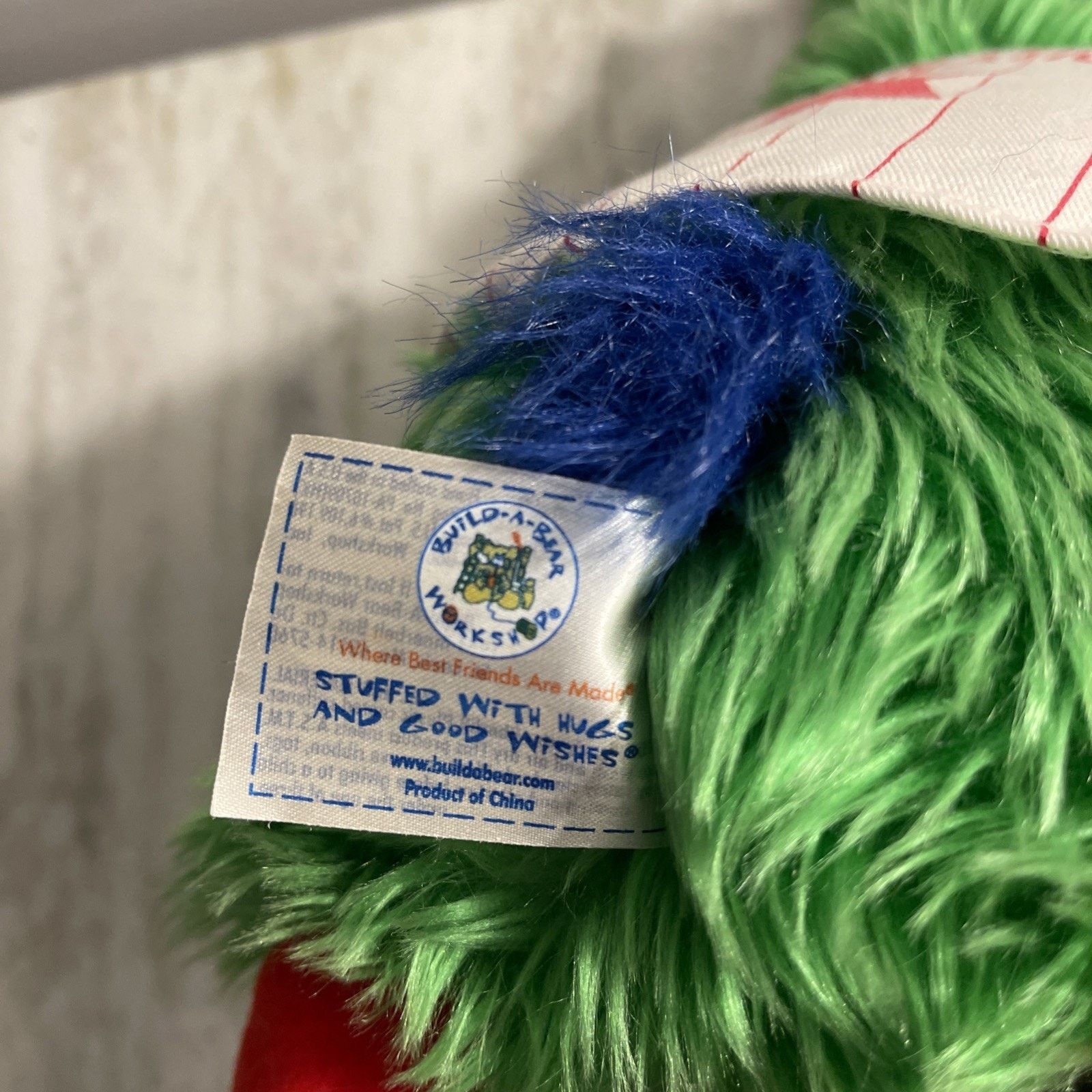 Vintage 18" Build-A-Bear Philadelphia Phillies Phanatic Plush Jersey Size ONE SIZE - 10 Thumbnail