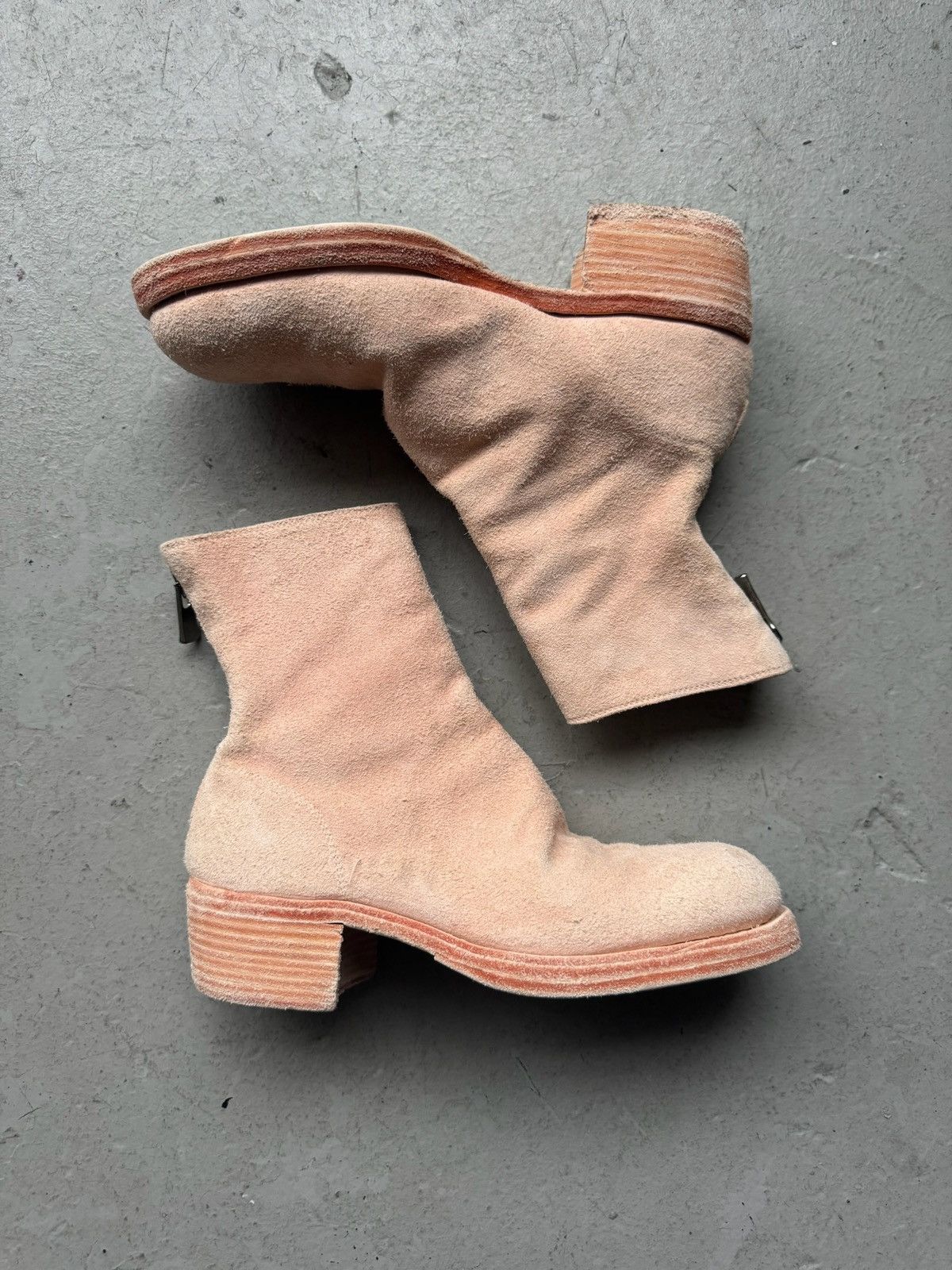 Guidi Guidi 796Z Salmon Reverse Horse Leather Boots Size US 7.5 / IT 37.5 - 2 Thumbnail