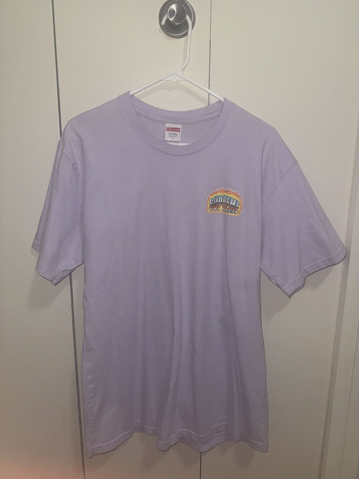 Supreme Supreme flame tee Size US L / EU 52-54 / 3 - 3 Thumbnail