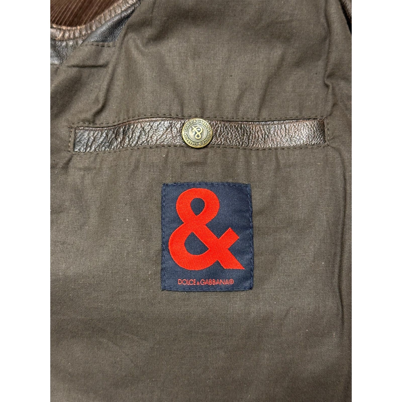 Dolce & Gabbana 2000s Dolce & Gabbana military cargo leather vest Size XL / US 12-14 / IT 48-50 - 9 Thumbnail