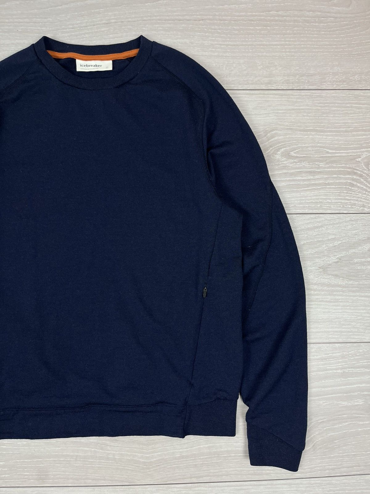 Icebreaker Icebreaker Blue Wool Pockets Knit Sweater Size US M / EU 48-50 / 2 - 2 Thumbnail