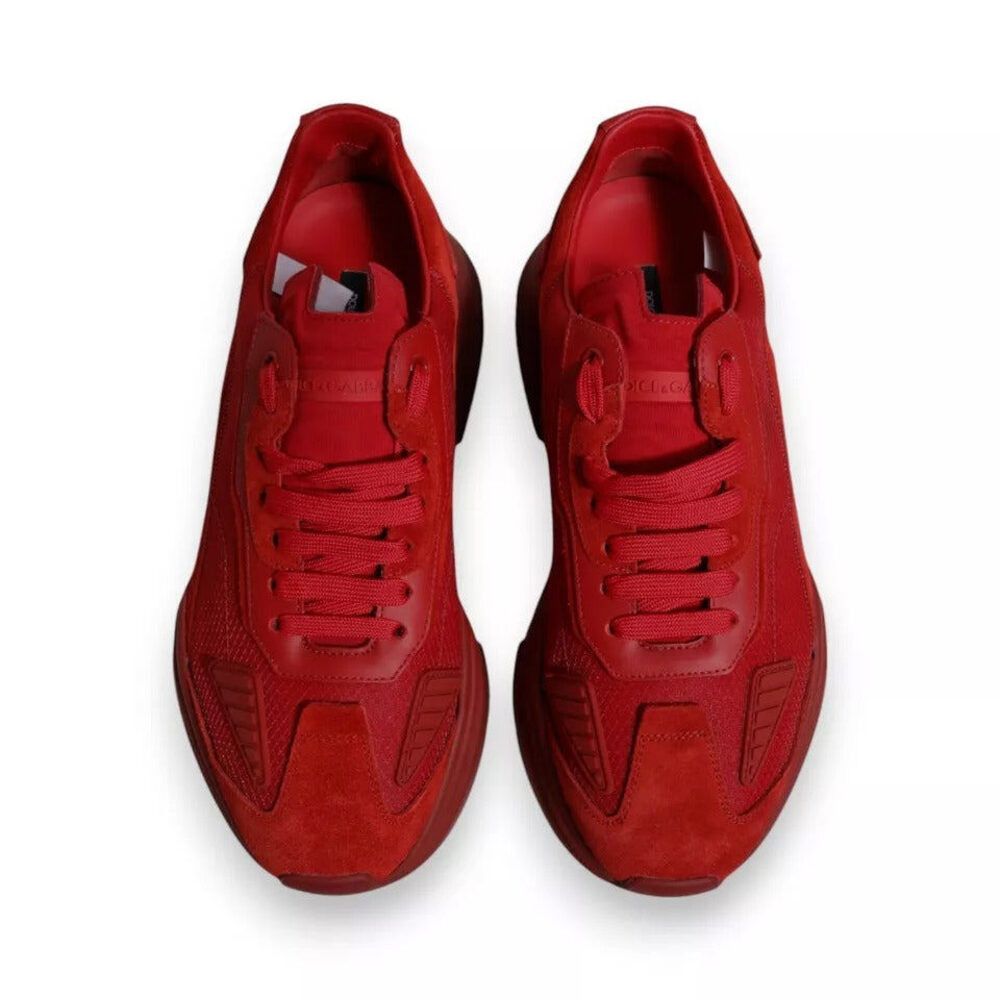 Dolce & Gabbana Dolce & Gabbana Red Leather Daymaster Low Top Sneakers Shoes Size US 9 / EU 42 - 2 Thumbnail