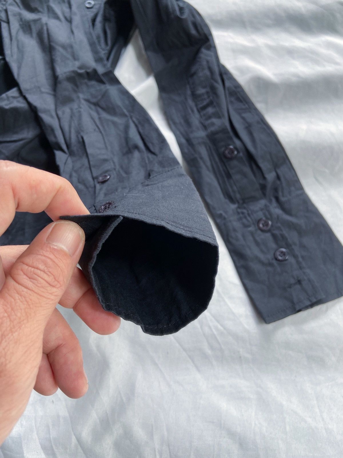 Dolce & Gabbana DOLCE & GABBANA ARCHIVE DOUBLE BUTTONS BLACK SHIRT Size M / US 6-8 / IT 42-44 - 9 Thumbnail