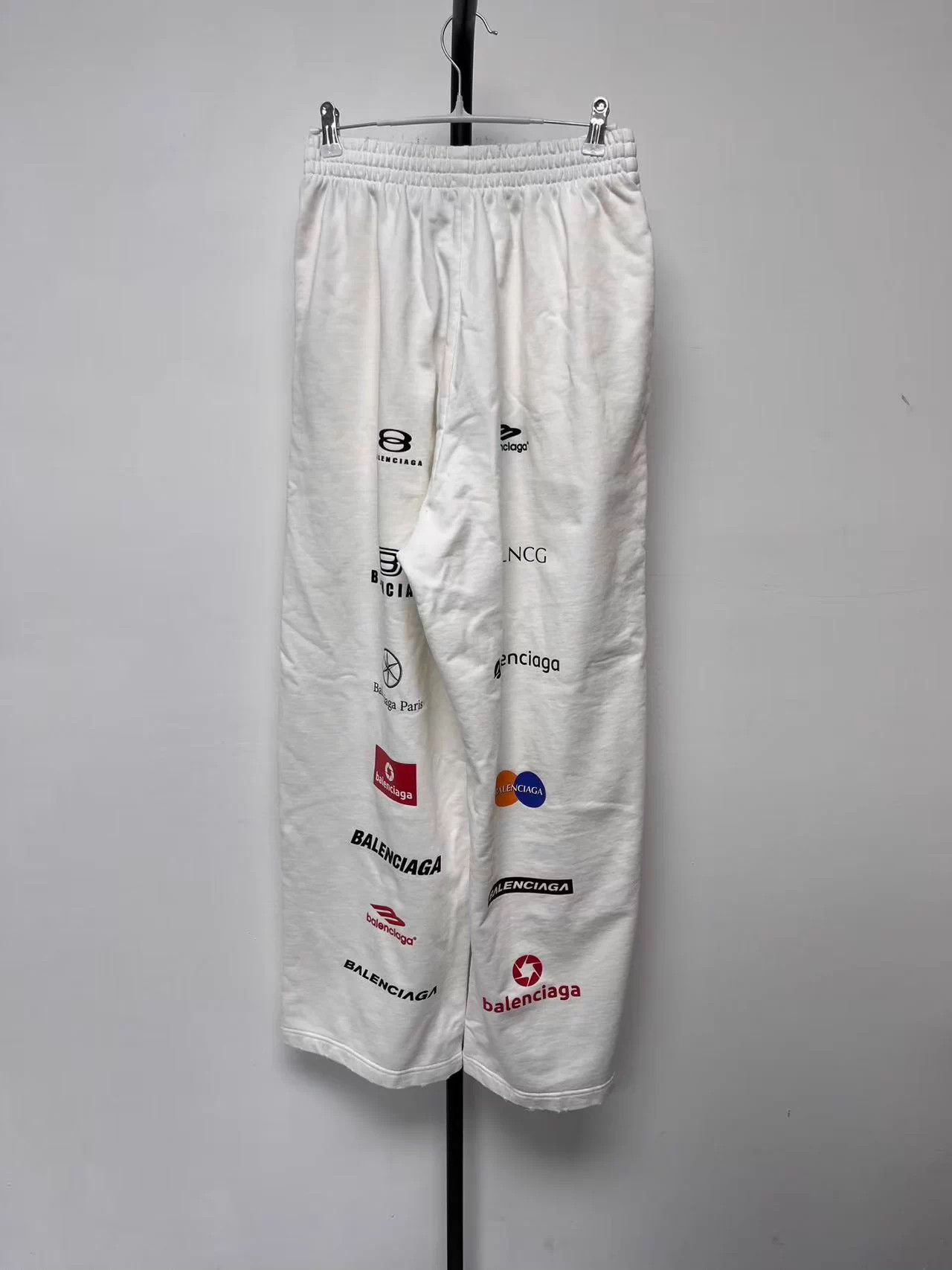 Balenciaga Balenciaga monogram print straight-leg casual trousers, Size 25" / US 0 / IT 36 - 2 Thumbnail