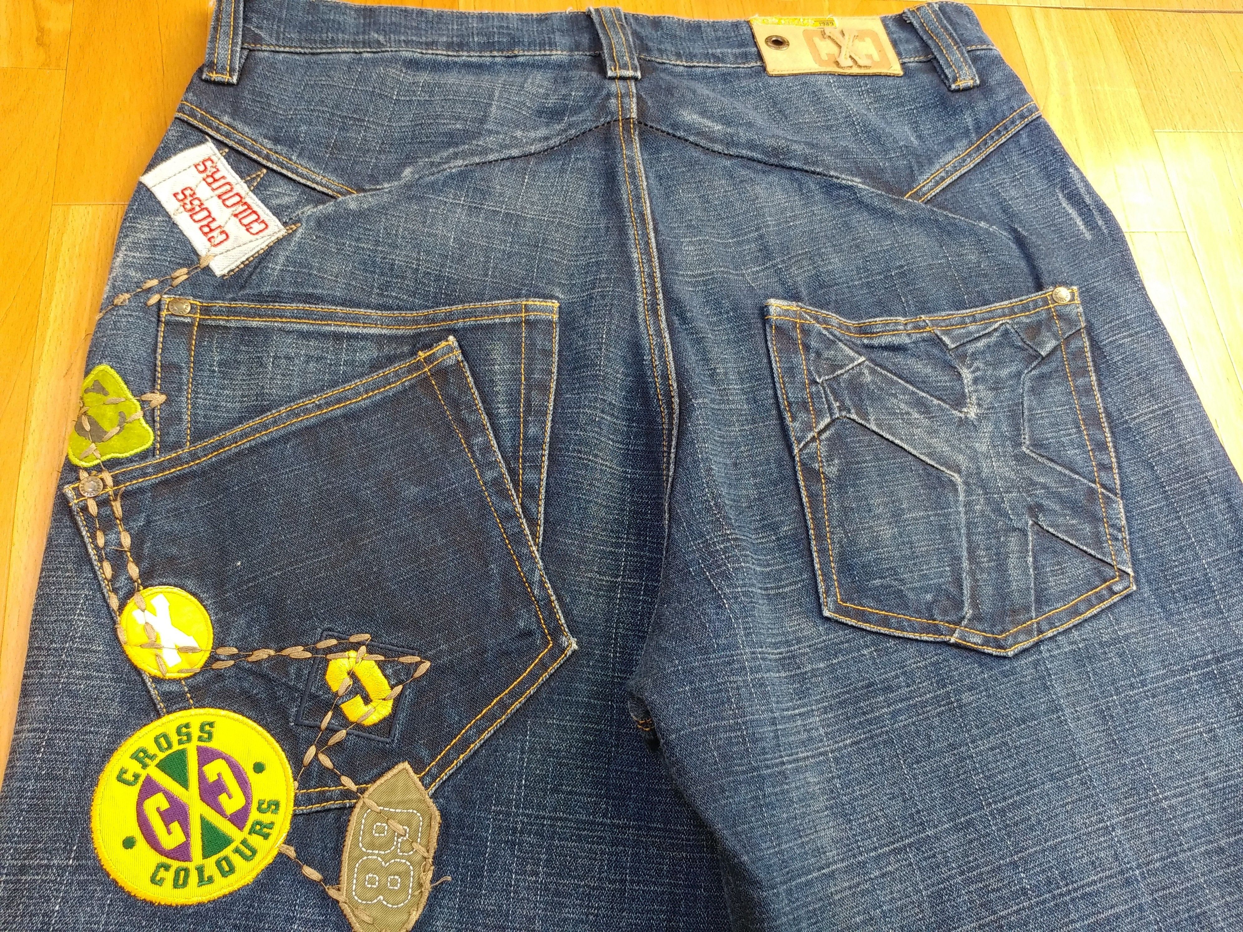 Cross Colours Cross Colours jeans, vintage, 90s hip hop, baggy, 1990s W 32 Size US 32 / EU 48 - 6 Thumbnail