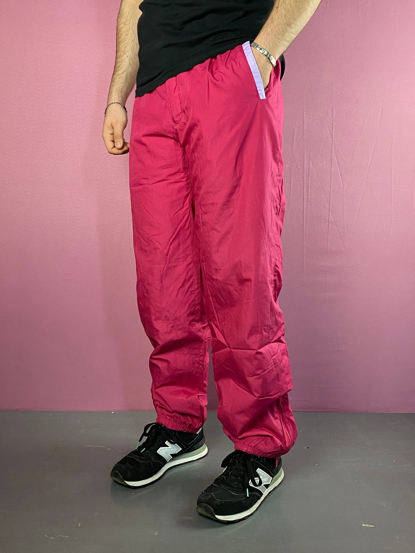 Designer 80s Five Seasons Vintage Men's Track Pants - L Size US 32 / EU 48 - 1 Thumbnail