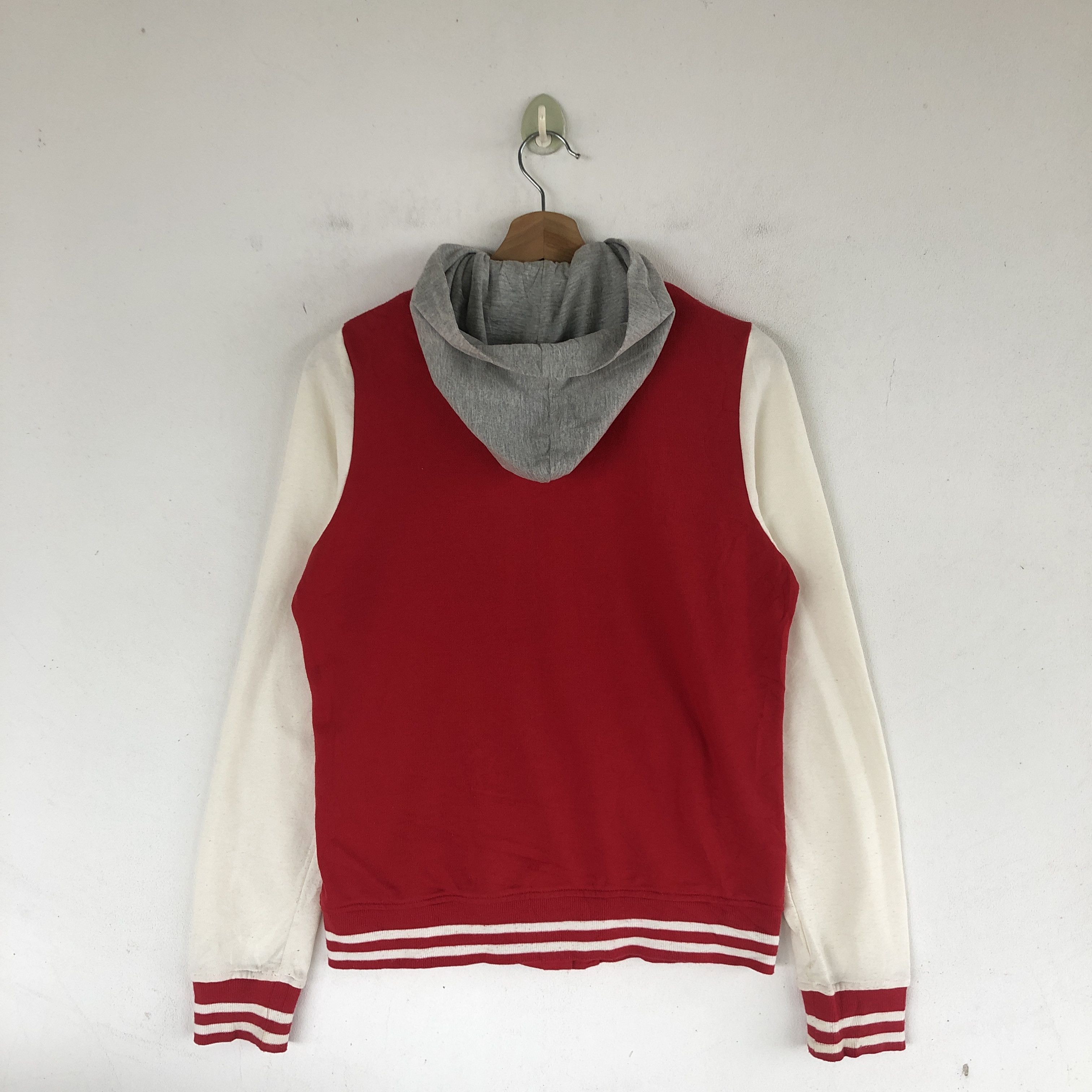 Japanese Brand × Vintage Vintage Japanese Letterman Varsity Sweater Hoodie Sweatshirt Size XS / US 0-2 / IT 36-38 - 2 Thumbnail