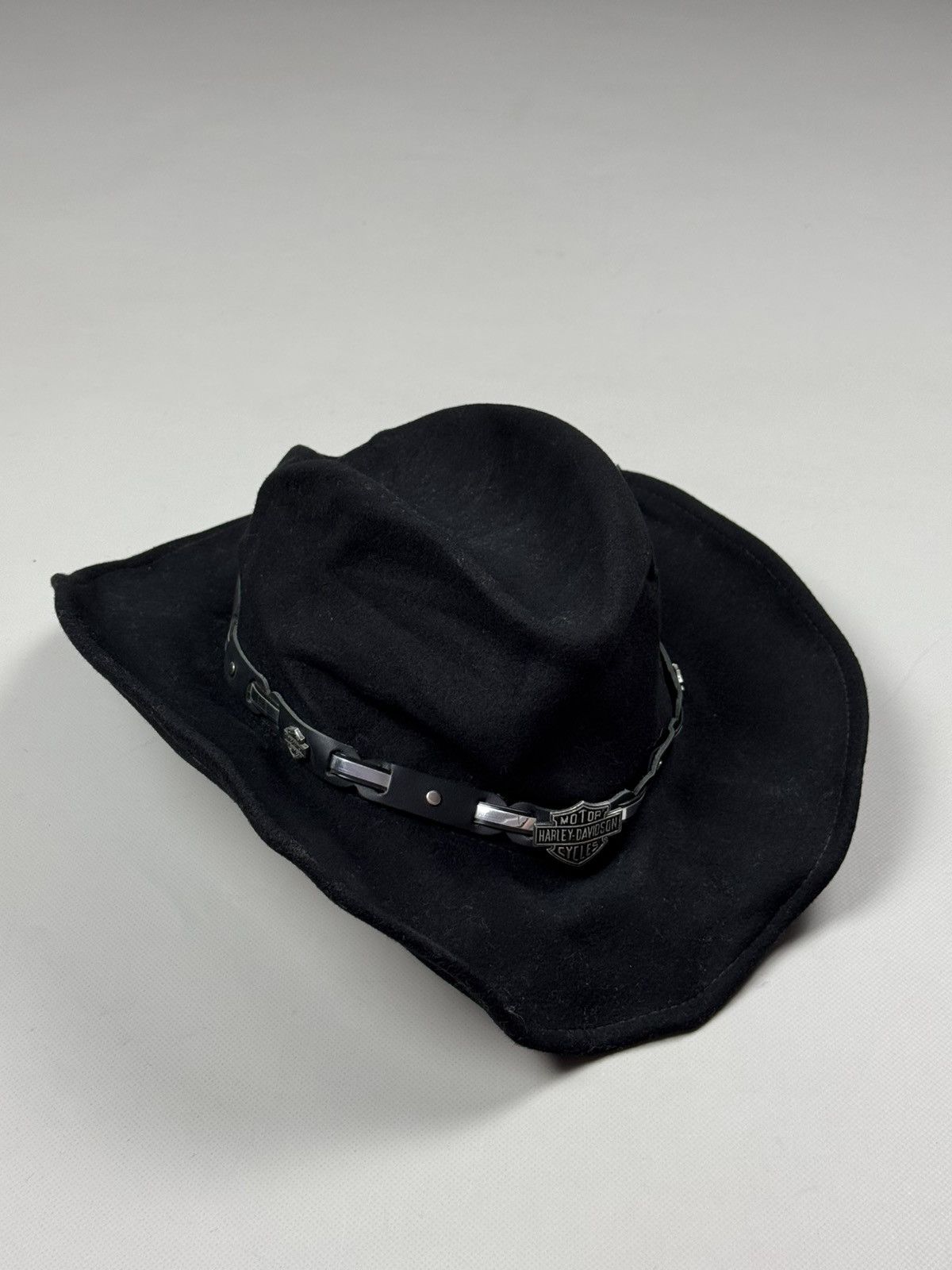 Harley Davidson Harley Davidson Western Wool Cowboy Hat Cap Size XL Size ONE SIZE - 1 Thumbnail