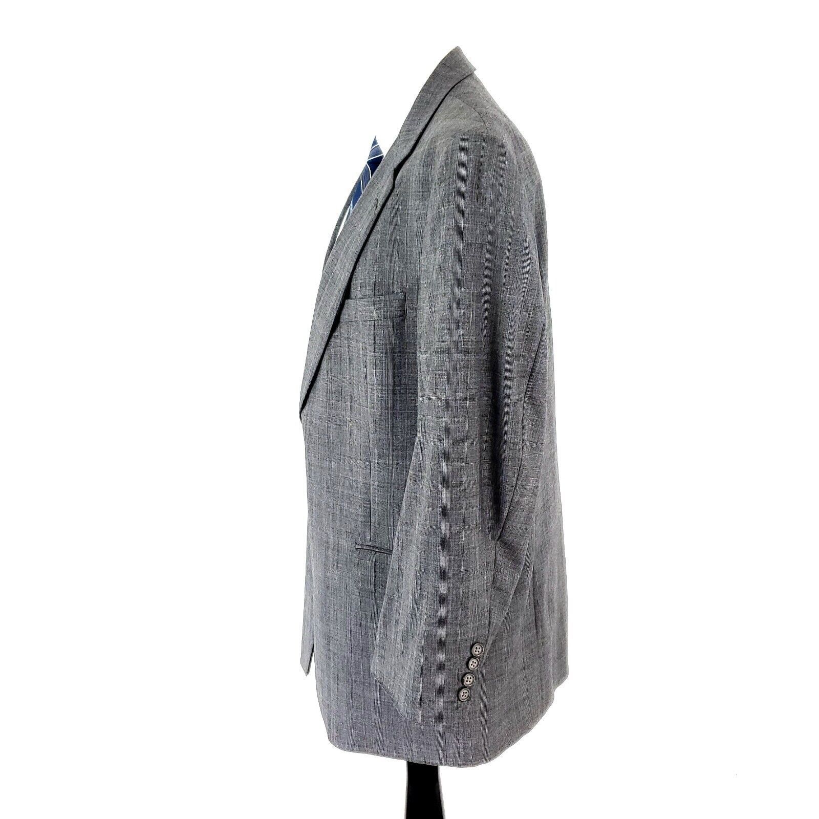 Hart Schaffner Marx Hart Schaffner Marx Gold Trumpeter Wool 2 Button Blazer 44L Size 44L - 4 Thumbnail