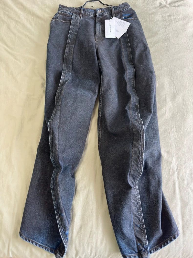 Y/Project Y/Project 22AW Twisted Denim Jeans - dmc Size US 30 / EU 46 - 1 Thumbnail