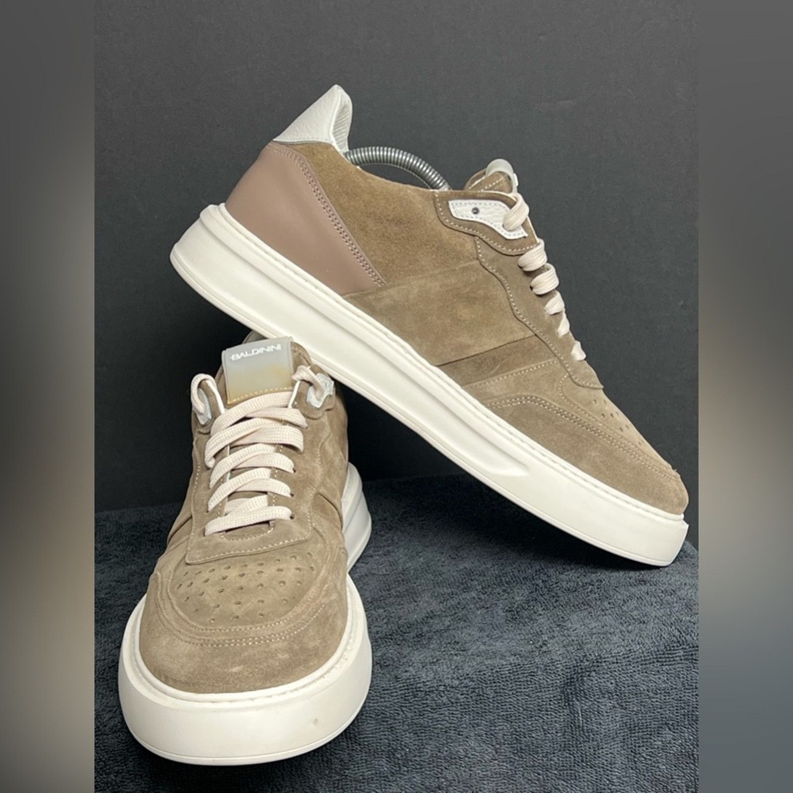 Baldinini Baldinini Brown Suede Leather Designer Shoes WORN ONCE $539 Size US 11 / EU 44 - 6 Thumbnail