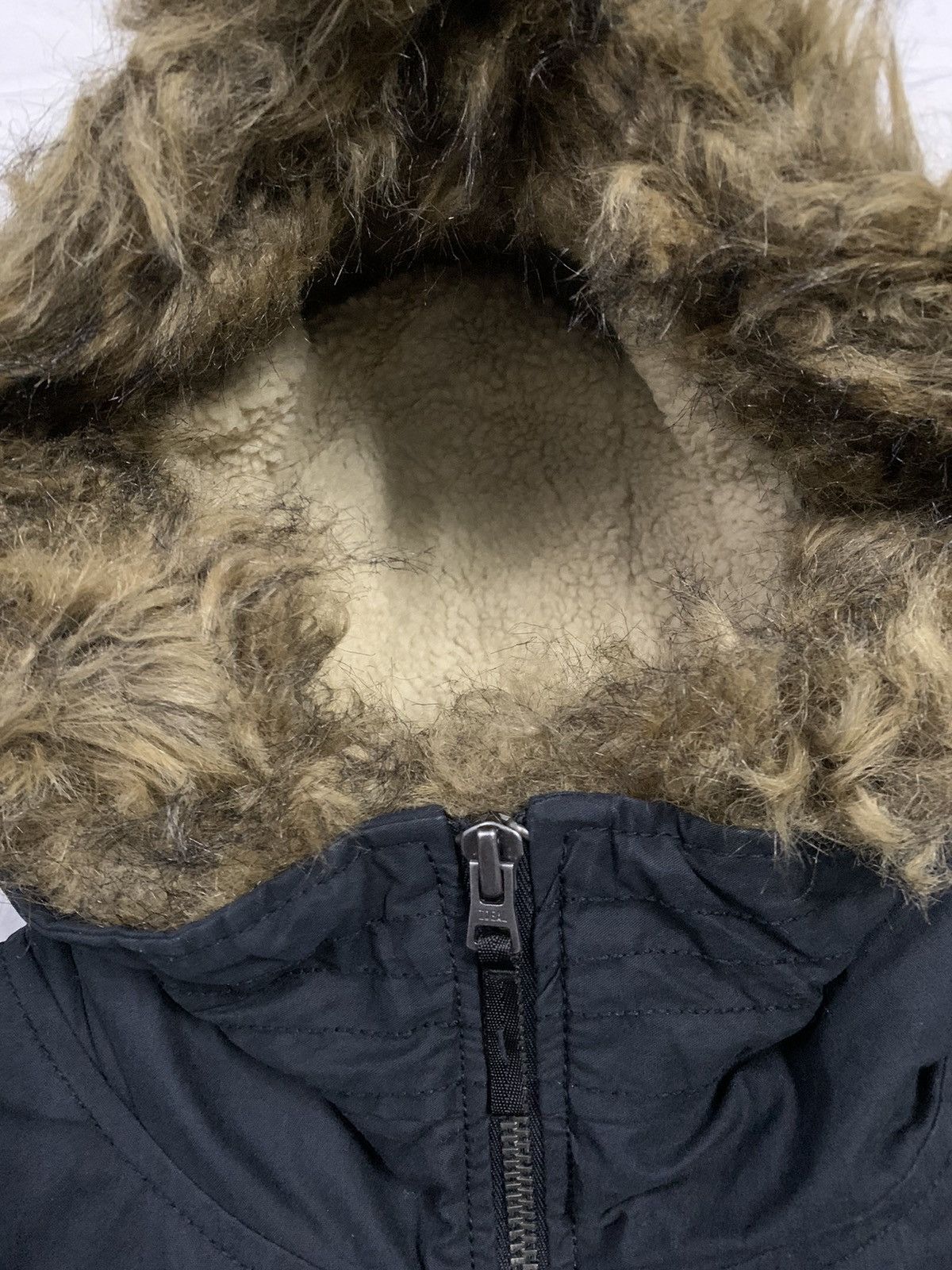 14th Addiction Gap Moonless Night Faux Fur Hooded Bomber Jacket Size US XS / EU 42 / 0 - 6 Thumbnail