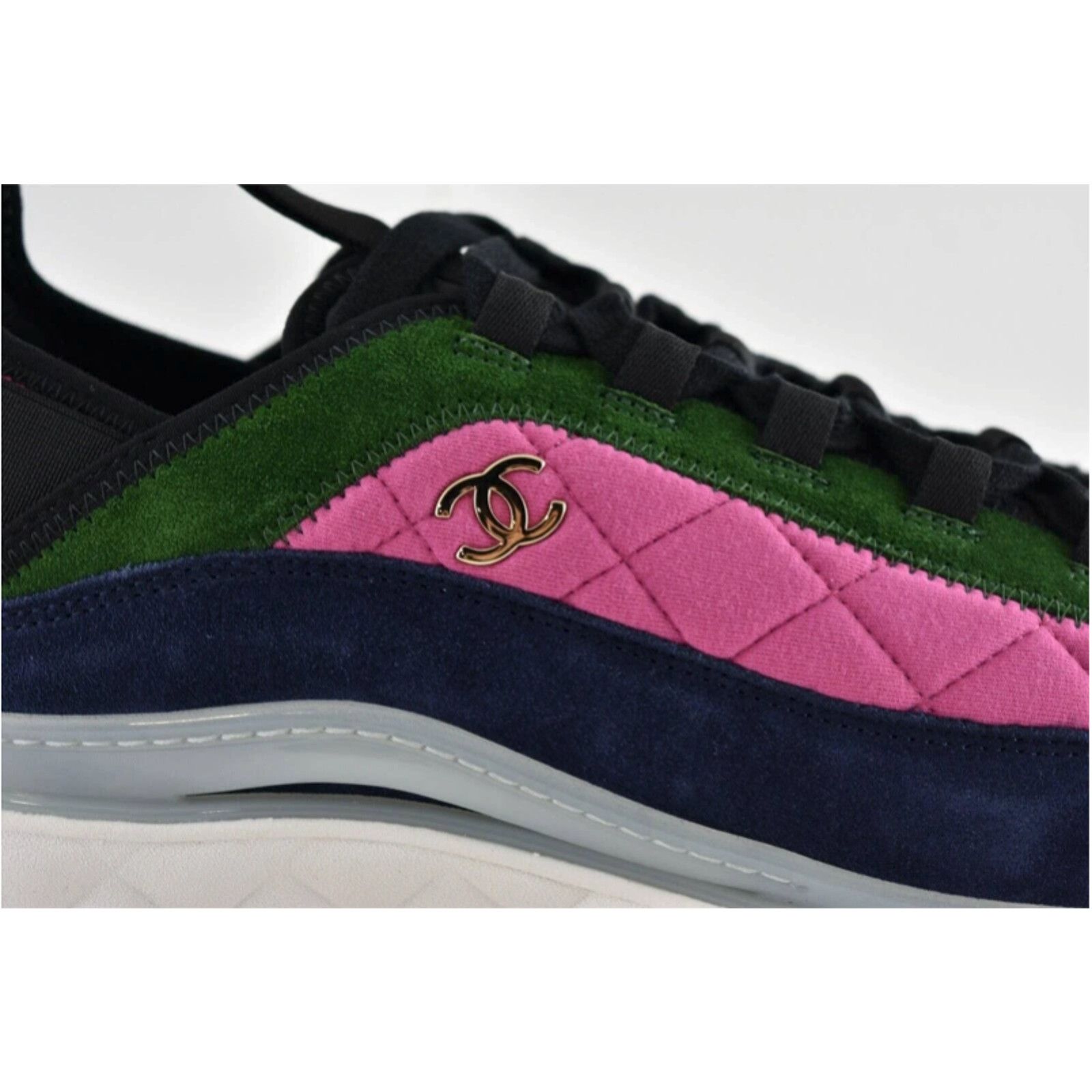 Chanel Chanel 21K Men CC Logo Low Top Trainer Sneaker 44 11 Size US 11 / EU 44 - 2 Thumbnail