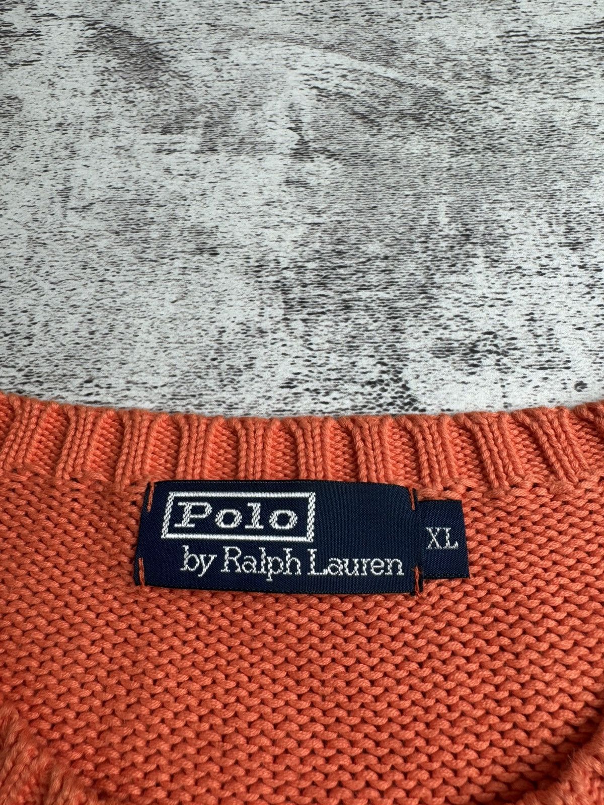 Polo Ralph Lauren Ralph Lauren Cotton Knited Peach Sweatshirt Sweater Pullover Size US XL / EU 56 / 4 - 10 Thumbnail