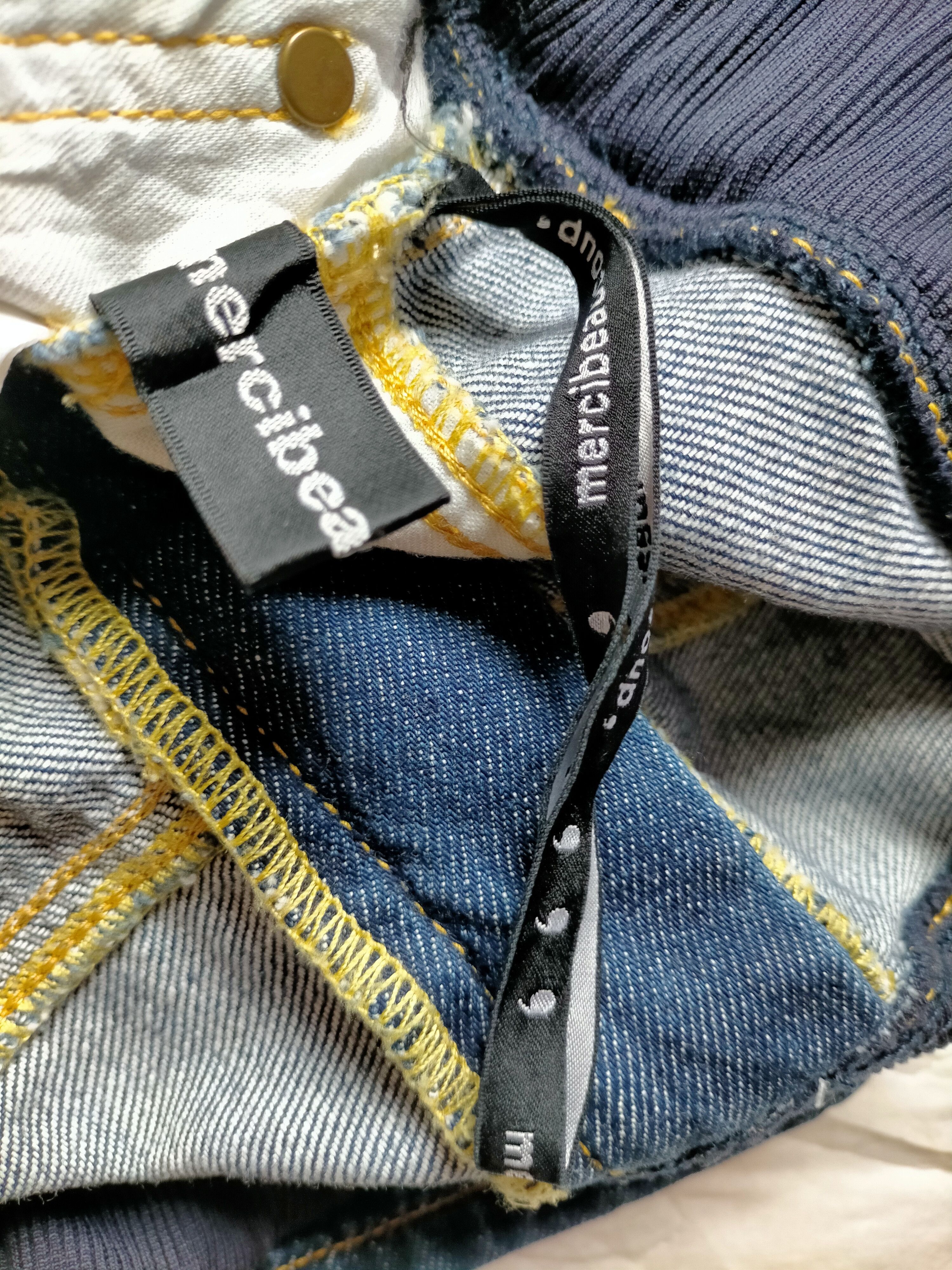 Issey Miyake × Lee × mercibeaucoup Lee x Mercibeaucop Issey Miyake Drop Cropth Denim Jeans Size US 32 / EU 48 - 21 Thumbnail