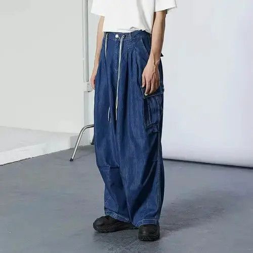 Handmade × Japanese Brand × Jean 21SS Indigo Union Japan Blue Denim Worker Outdoor Pants Size US 32 / EU 48 - 3 Thumbnail