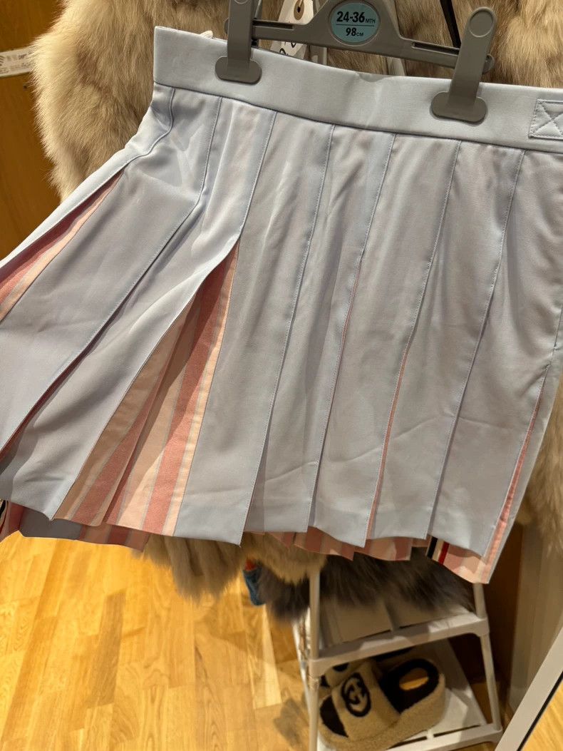 Thom Browne Thom Browne A skirt in blue and pink Size 26" / US 2 / IT 38 - 3 Thumbnail