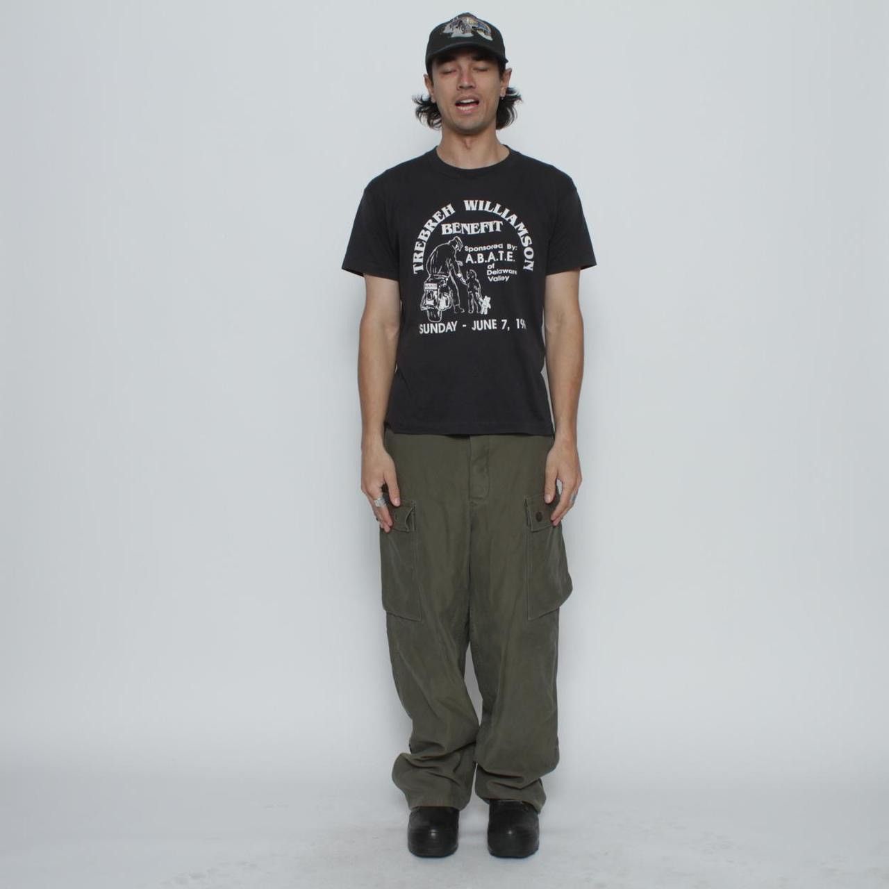 Vintage GREEN TECHNICAL MULTILAYER HEAVY COTTON CARGO MILITARY PANTS Size US 34 / EU 50 - 3 Thumbnail