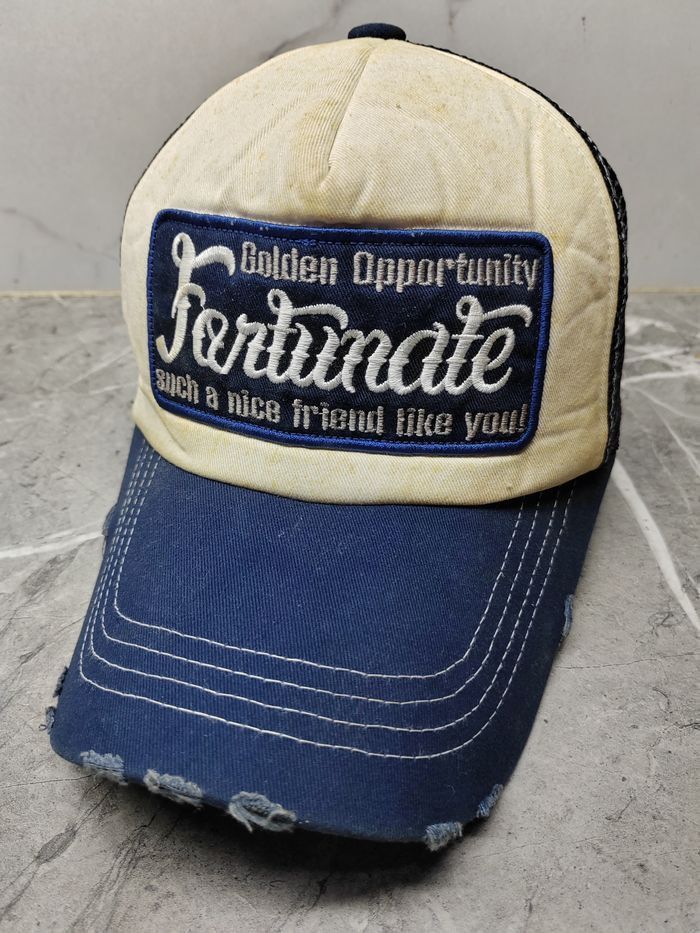 Japanese Brand Vintage Fortunate Distressed Style Trucker Hat Cap Size ONE SIZE - 1 Thumbnail