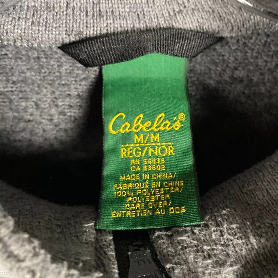 Cabelas Cabela's Fleece Jacket Men's Full Zip 100% Polyester M Size US M / EU 48-50 / 2 - 3 Thumbnail