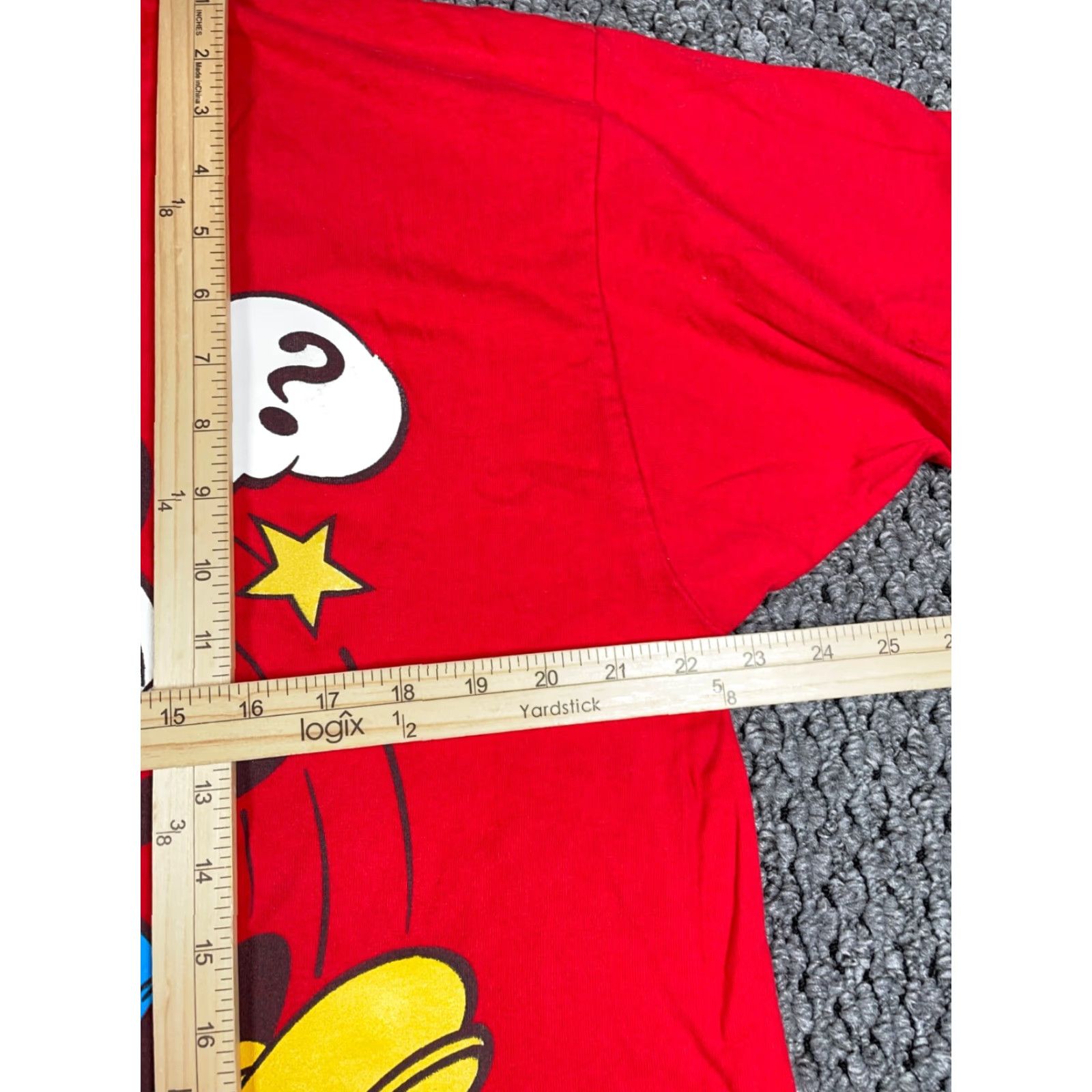 Vintage Mickey Mouse Co. T-Shirt Adult Large / One Size Red 90s Big Print Vintage Disney Shirt Mens Size US L / EU 52-54 / 3 - 6 Thumbnail