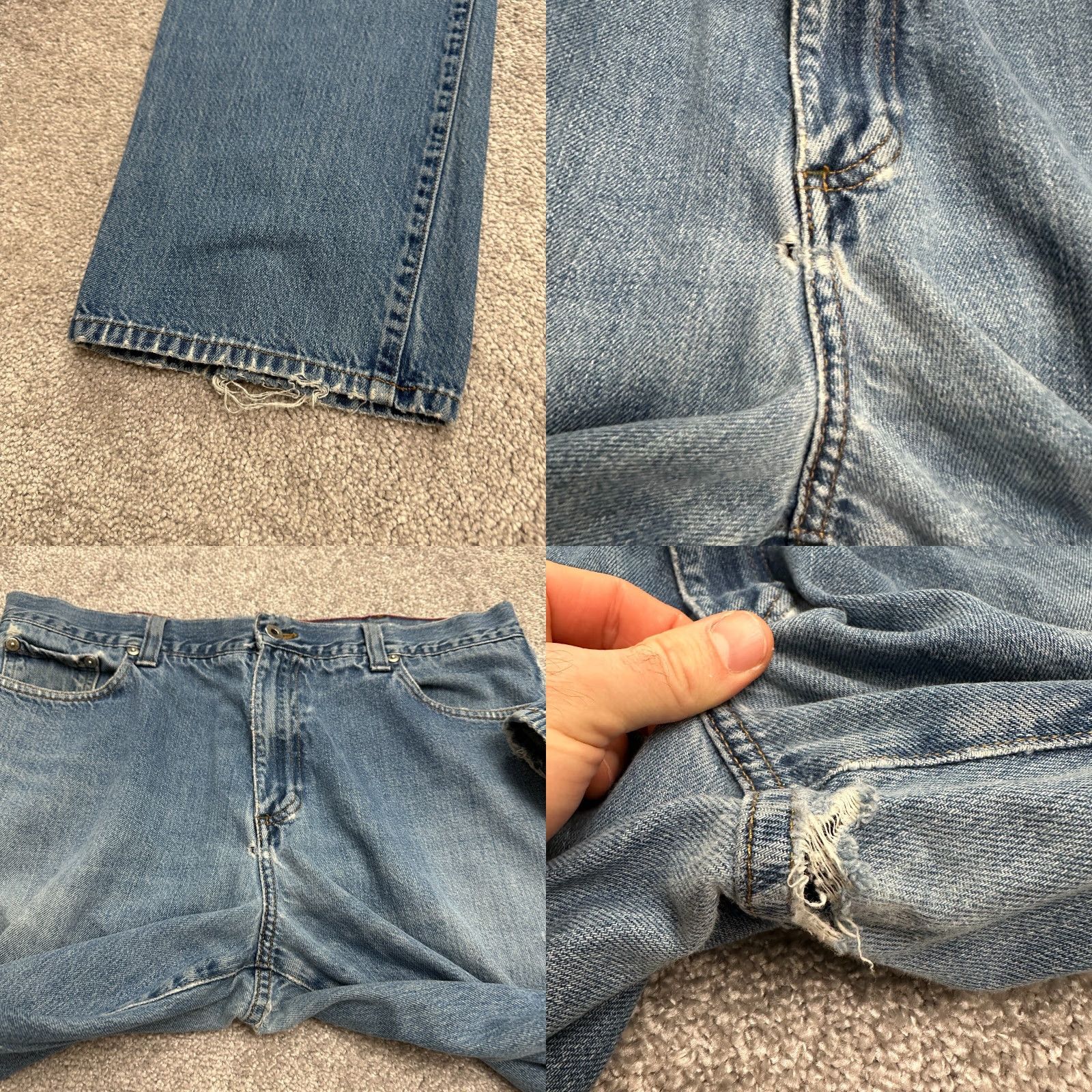 Vintage VINTAGE L.L. Bean Jeans Denim Regular Fit 36x29.5 Men Blue Cotton 90s USA Mens Size US 36 / EU 52 - 8 Thumbnail