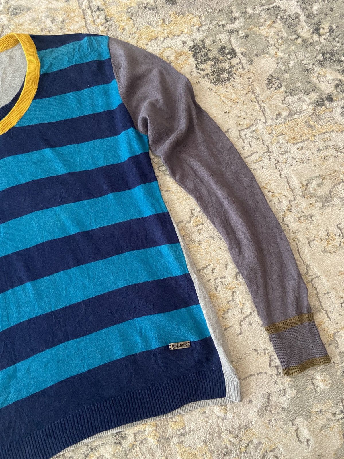 John Galliano STRIPED PULL SWEATER Size US M / EU 48-50 / 2 - 3 Thumbnail