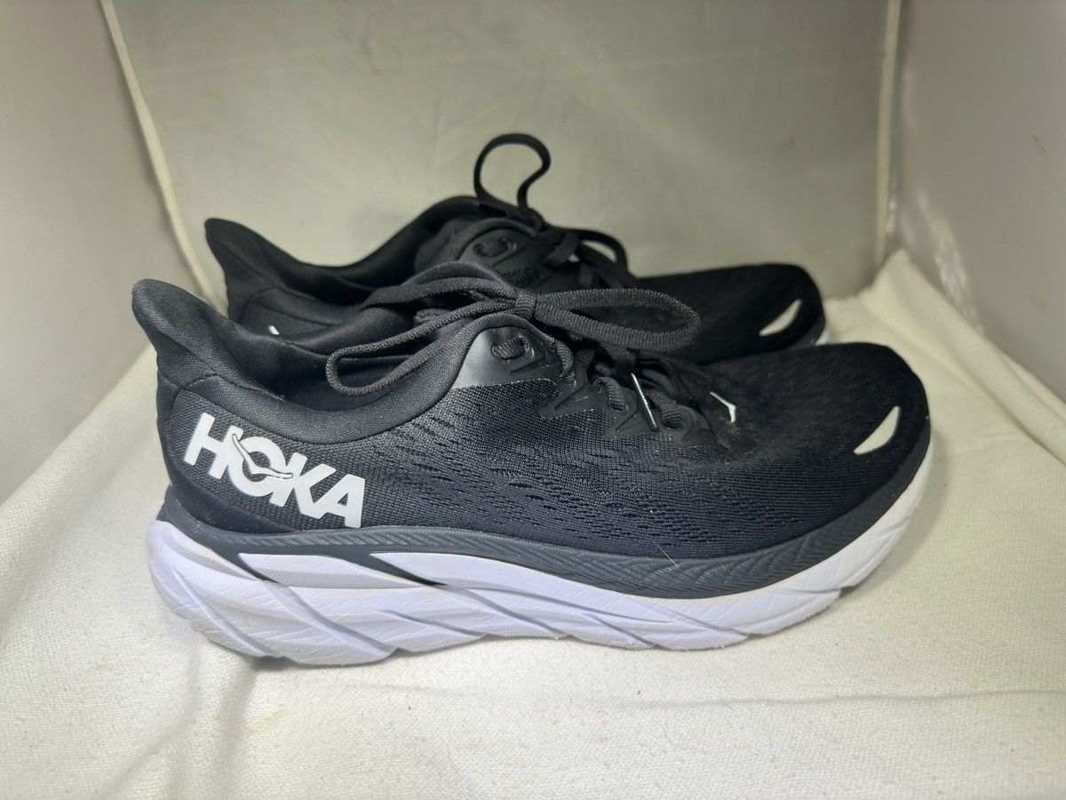 Hoka Hoka Clifton 8 Black Running Shoes Women's 8.5D Wide Size US 8.5 / IT 38.5 - 3 Thumbnail