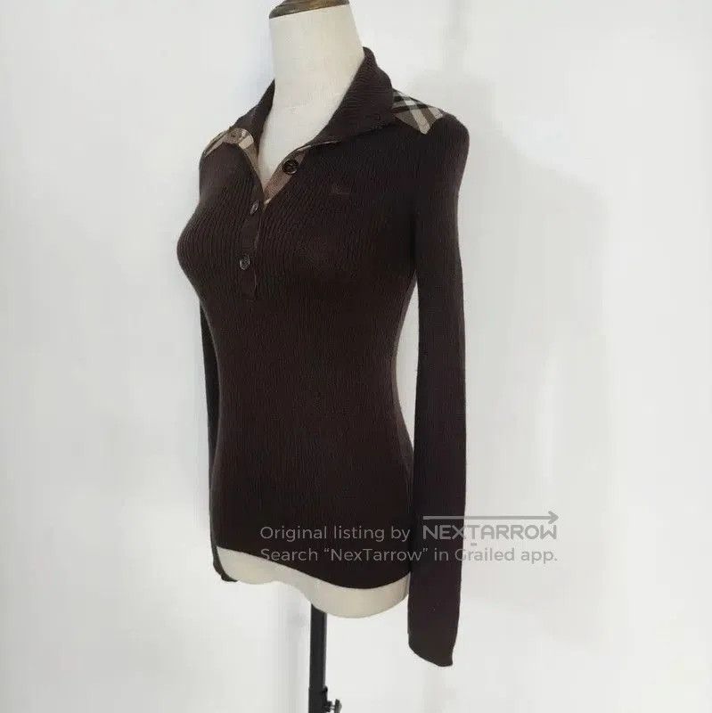 Burberry Burberry Brown Wool Long Sleeve Sweater. Size M / US 6-8 / IT 42-44 - 4 Thumbnail