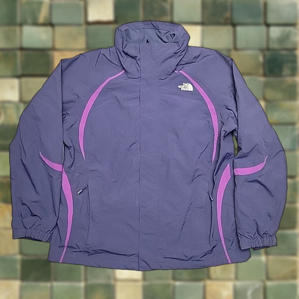 The North Face VINTAGE The North Face Jacket Womens XL Blue HYVENT Windbreaker Shell Only Outdoors Gorp Size XL / US 12-14 / IT 48-50 - 1 Thumbnail