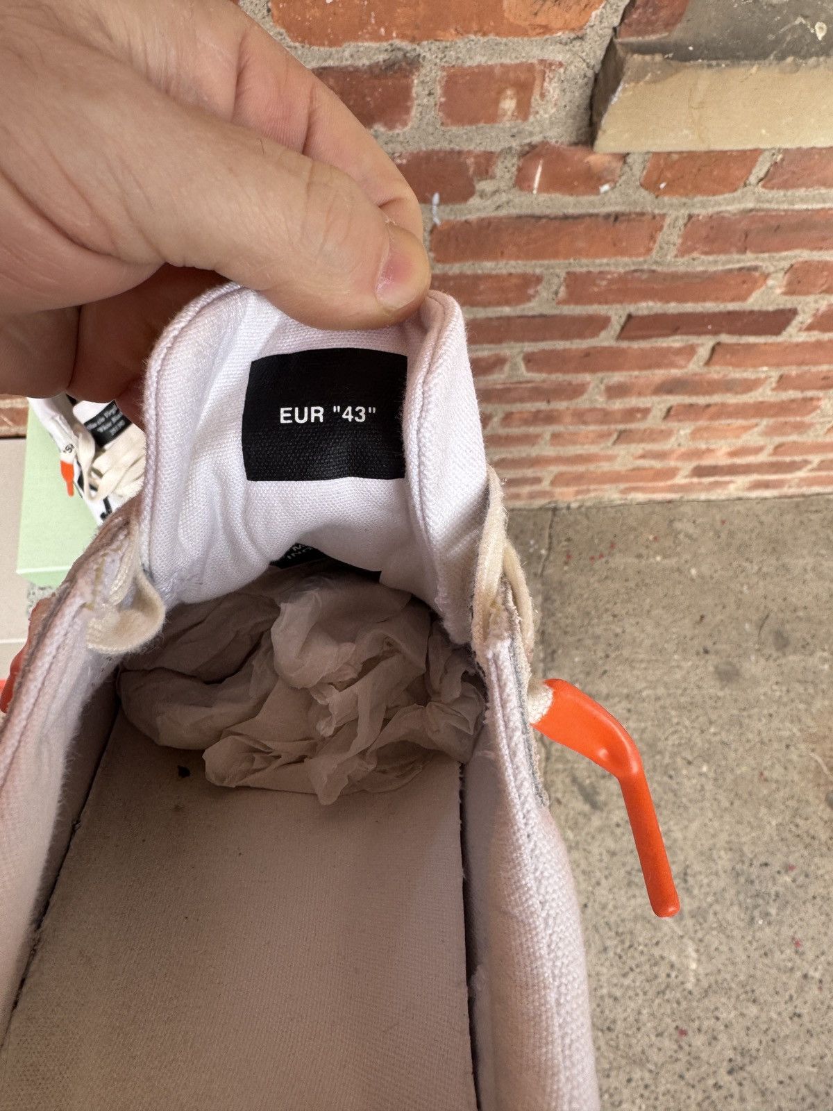 Off-White × Virgil Abloh Off-white vulcanized canvas sneaker Size US 10 / EU 43 - 11 Thumbnail