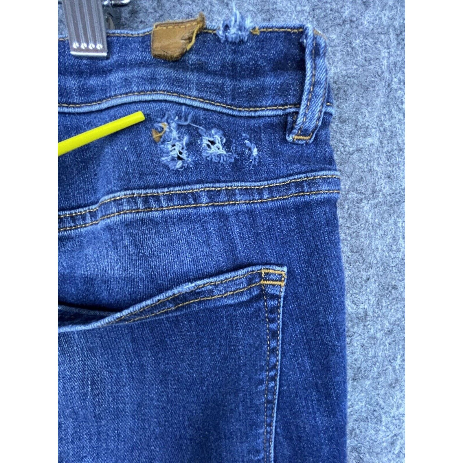 DUER Du/er Jeans Mens 33 Blue Straight Slim Taper Stretch Size US 33 - 3 Thumbnail