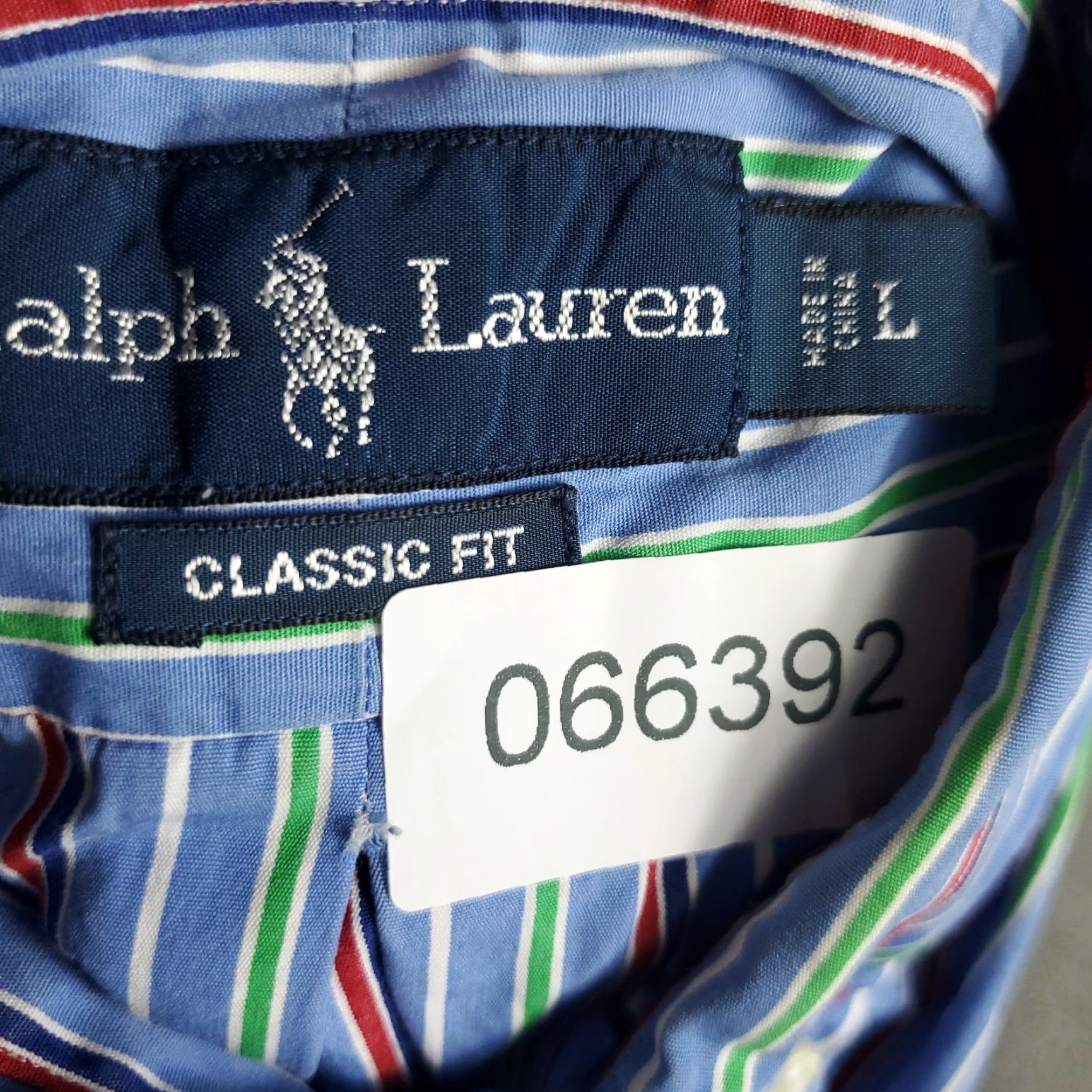 Ralph Lauren Ralph Lauren Shirt Mens Large Blue Striped Pony Button Up Long Sleeve Shirt Size US L / EU 52-54 / 3 - 8 Thumbnail