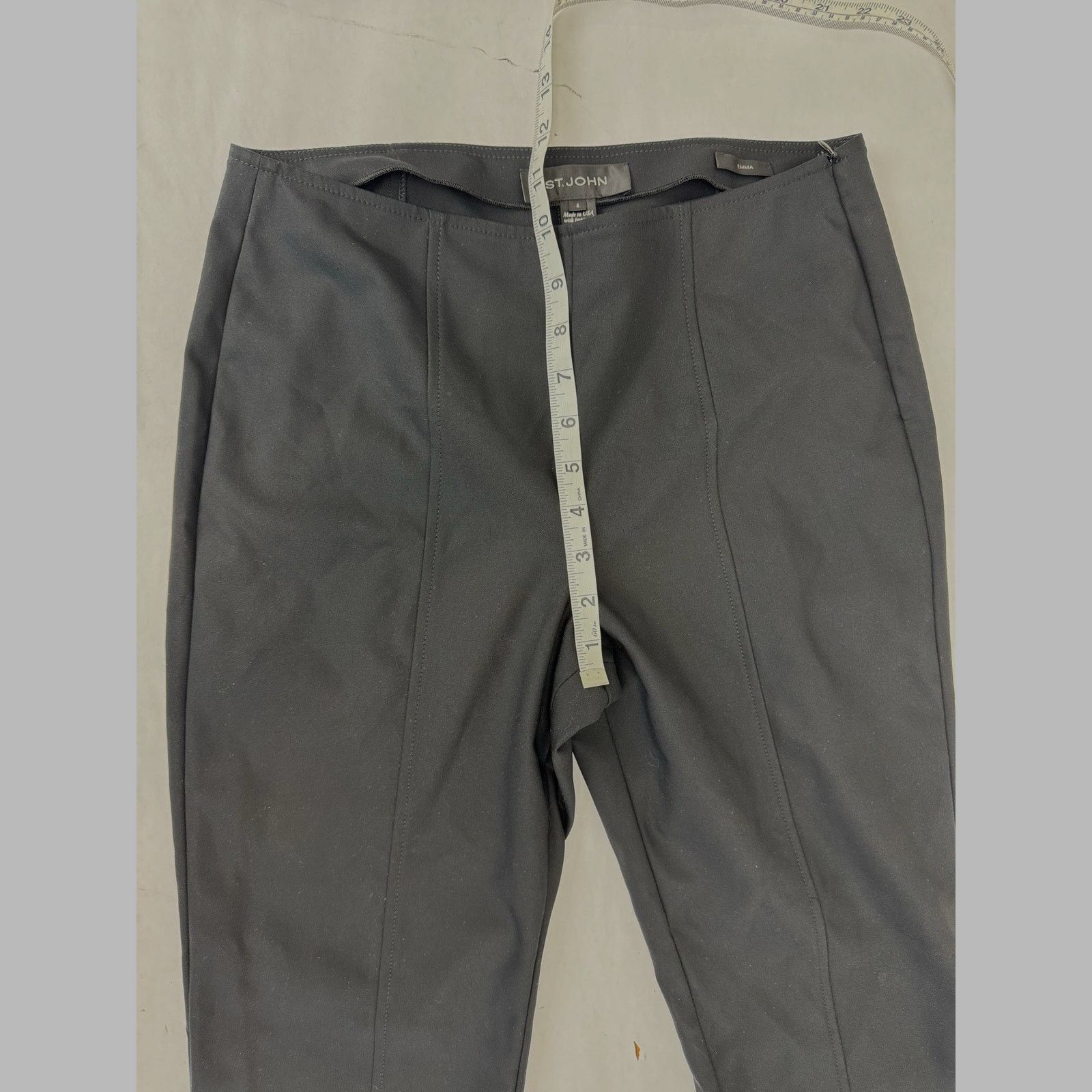 St. John St. John Emma Black Dress Pant MSRP 595 Flare NWOT - Size 4 Size 27" / US 4 / IT 40 - 8 Thumbnail