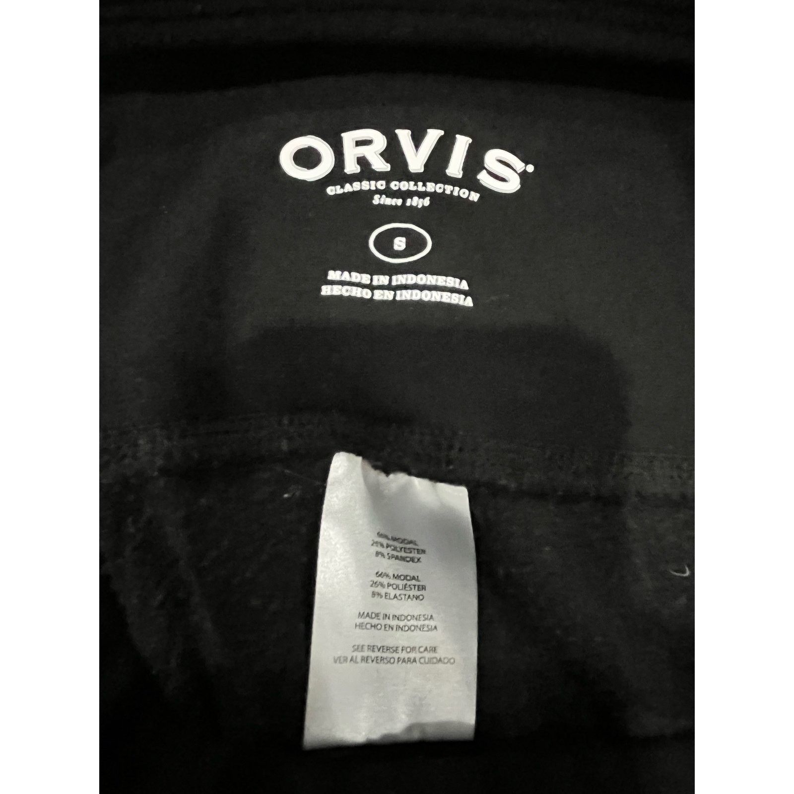 Orvis Orvis Womens Size Small Black High Rise Soft Fleeced Lined Size 22" - 3 Thumbnail