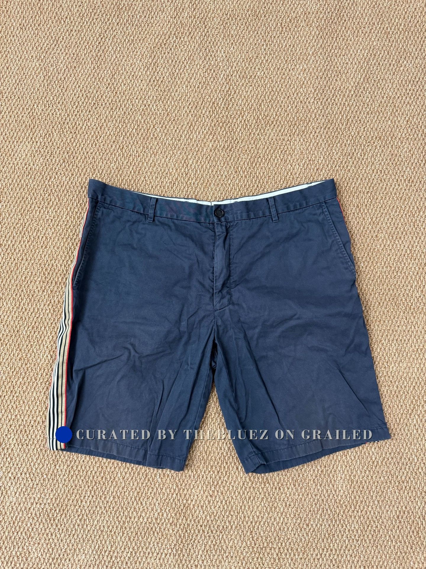 Burberry Burberry Side Knit Stripe Shorts Size US 40 / EU 56 - 1 Thumbnail