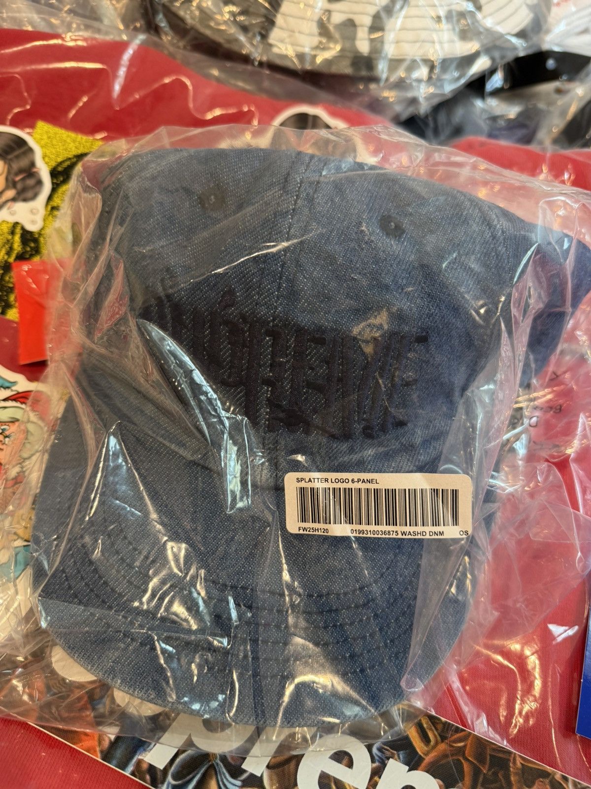 Supreme Supreme Splatter Hat denim Size ONE SIZE - 3 Thumbnail