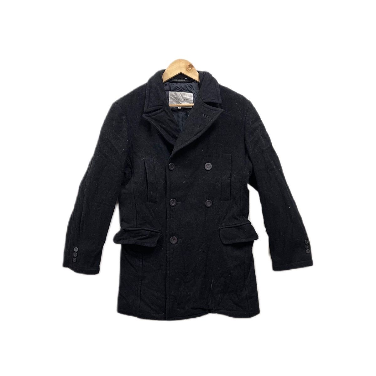 Jigsaw England peacoat jacket wool