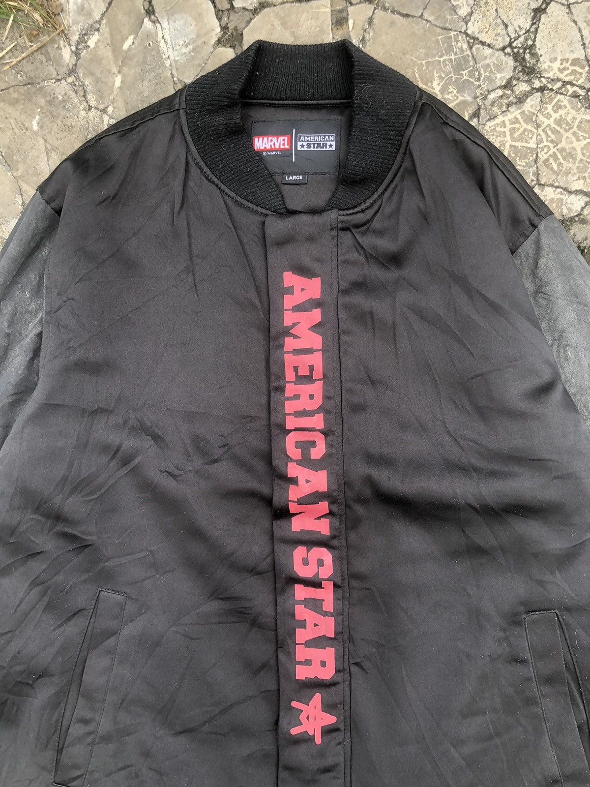 Japanese Brand Vintage Y2K Varsity American Star X Marvel Spiderman Size US L / EU 52-54 / 3 - 10 Thumbnail