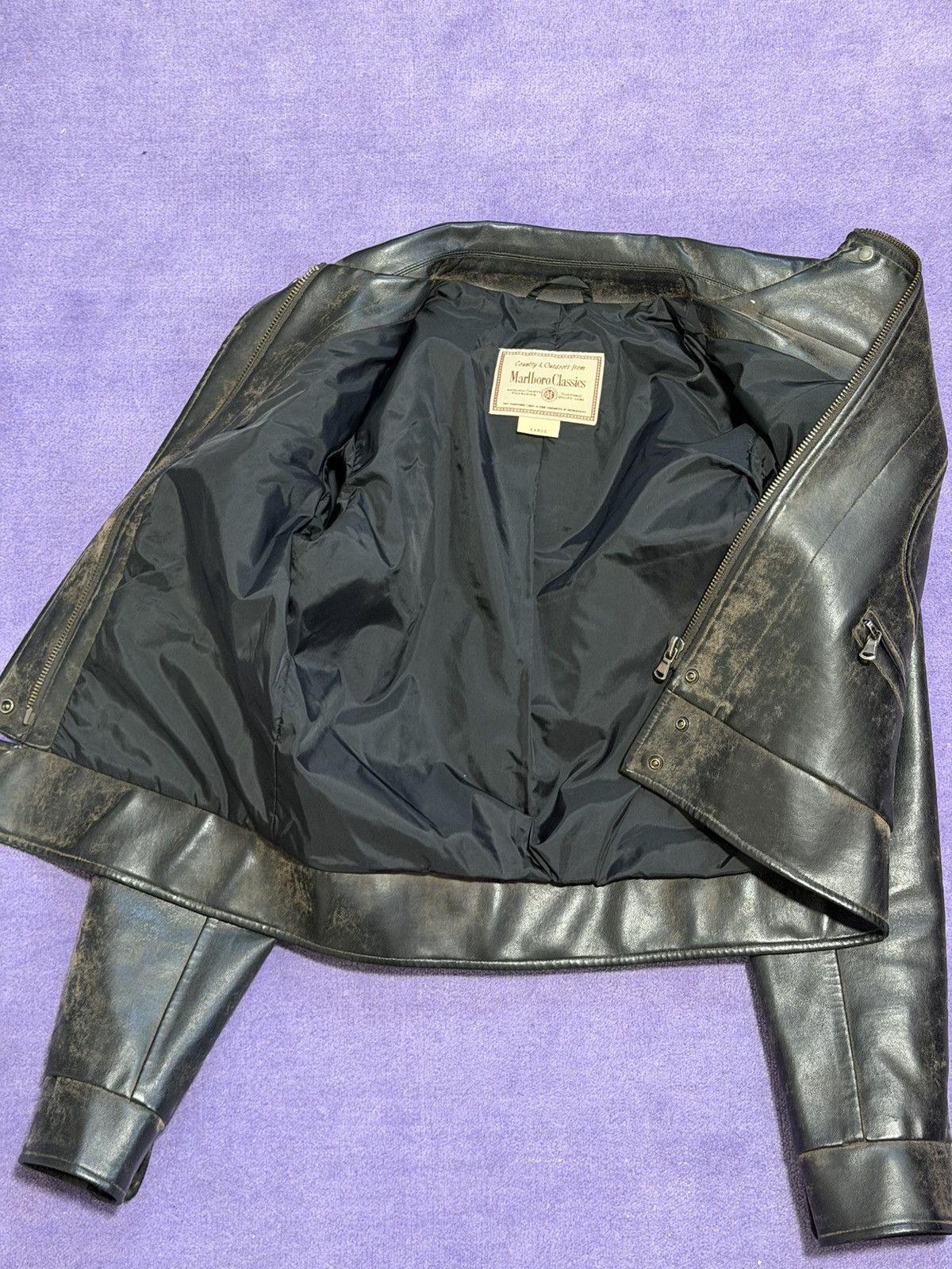 Marlboro Classics Vintage leather jacket Size US S / EU 44-46 / 1 - 3 Thumbnail