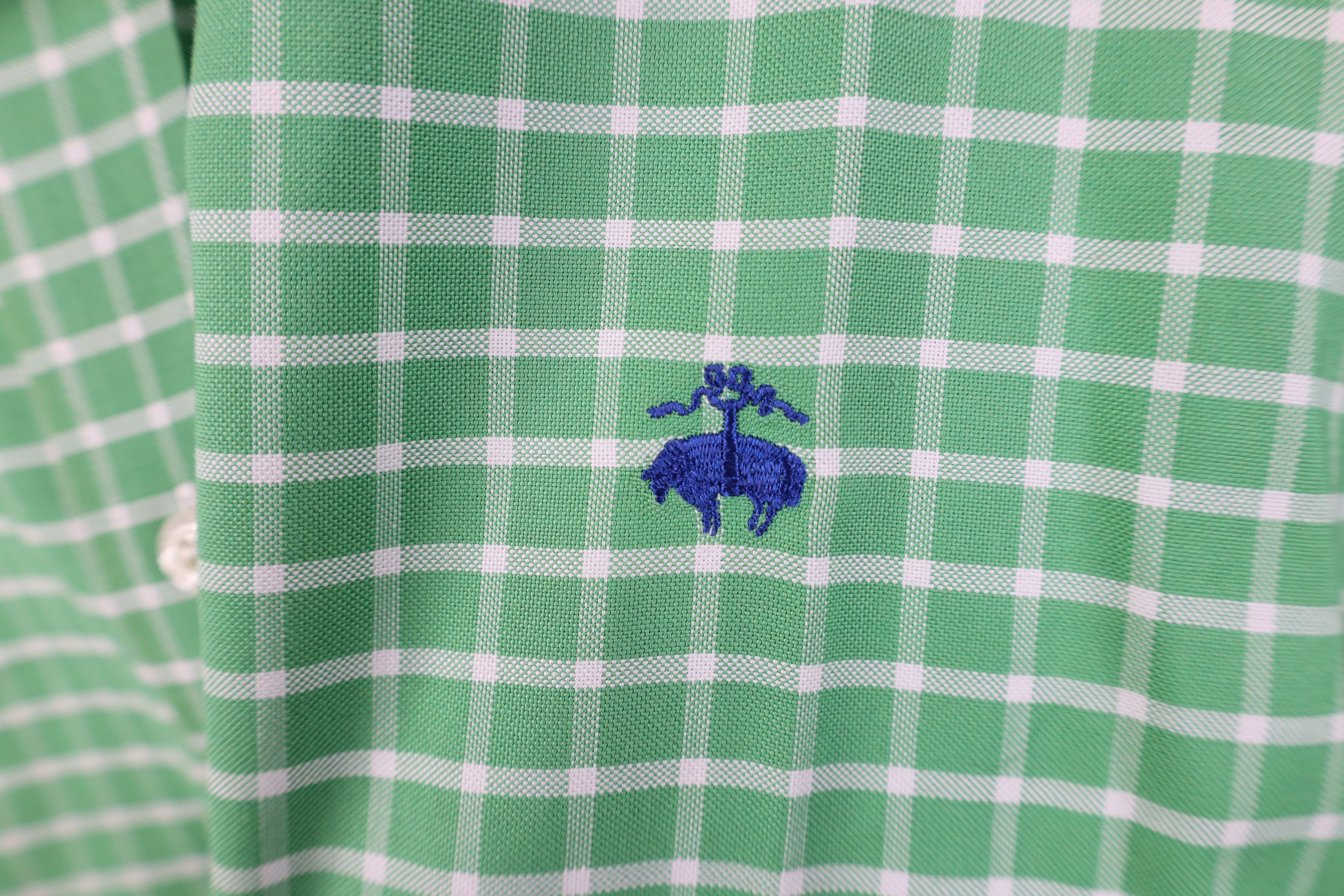 Brooks Brothers Vintage Brooks Brothers Cotton Button Down Shirt Green Plaid Size US L / EU 52-54 / 3 - 4 Thumbnail