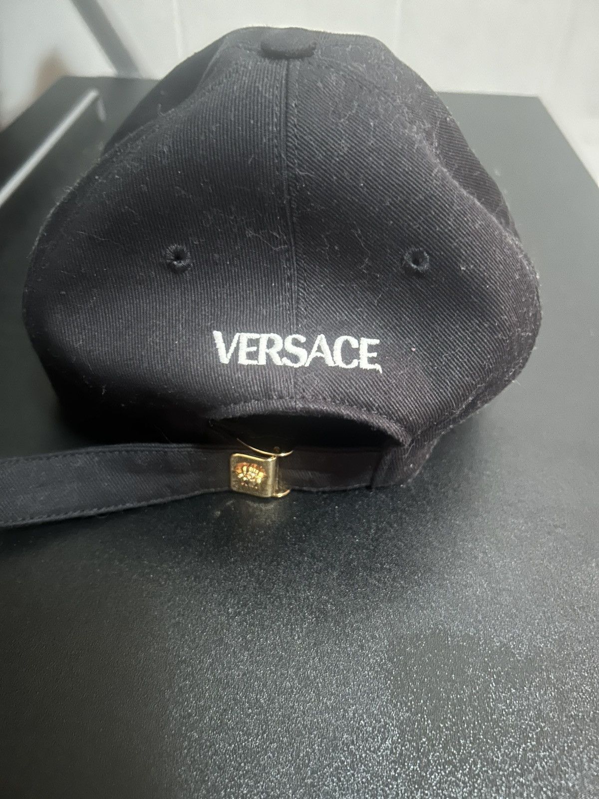 Versace Versace Black And Gold I Love You Cap Size ONE SIZE - 2 Thumbnail