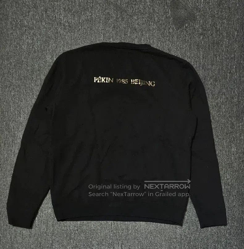 Saint Laurent Paris Saint Laurent Black Gold Logo Sweatshirt. Size US XL / EU 56 / 4 - 4 Thumbnail